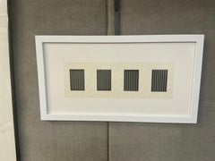 Carte d'invitation encadrée (Donald Judd : The Last Editions)