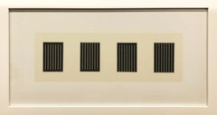 Carte d'invitation encadrée (Donald Judd : The Last Editions)
