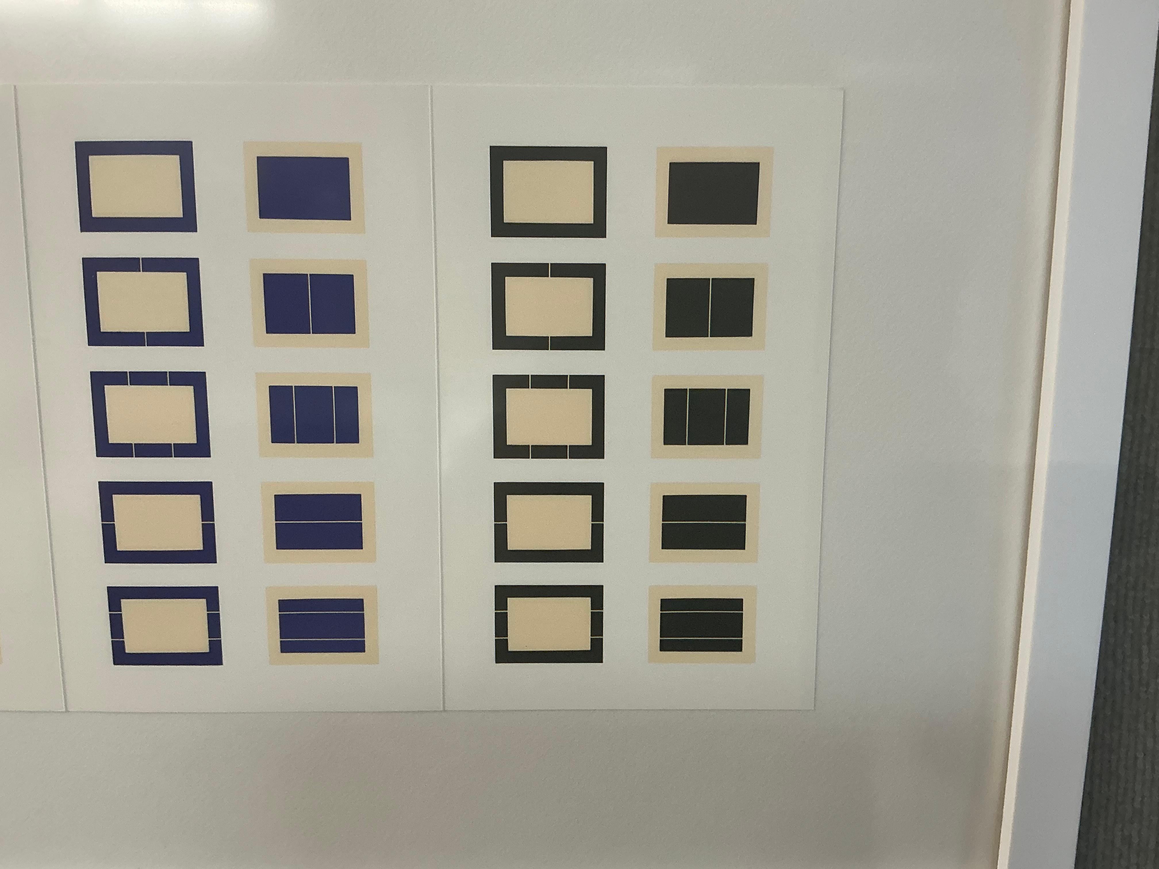 Série de dix gravures sur bois en trois états de couleur en vente 7