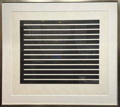 "Untitled" Donald Judd, noir et blanc, rayures, minimaliste, art abstrait