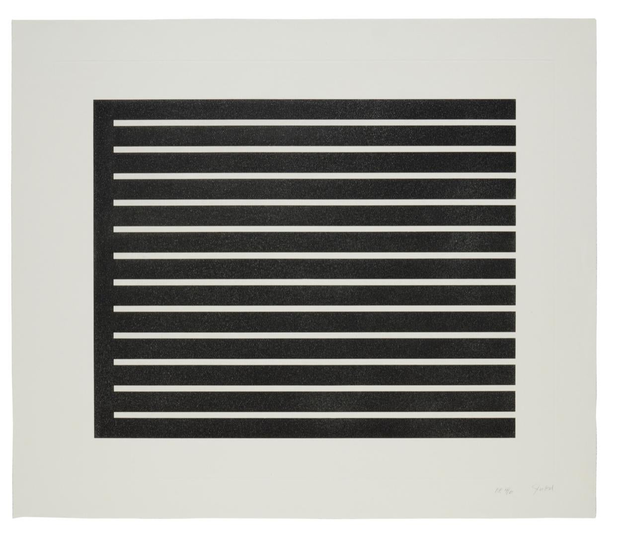 Donald Judd (June 3, 1928 – February 12, 1994, American)
Untitled, set of 6 (Schellmann 118-123)
1980
Complete set of six aquatints on etching paper
29 3/8 x 34 in. each
P.P. (Printer's Proof)
Each piece pencil signed and numbered