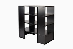 Bookshelf 60 Minimalist black aluminum Shelf by Donald Judd  