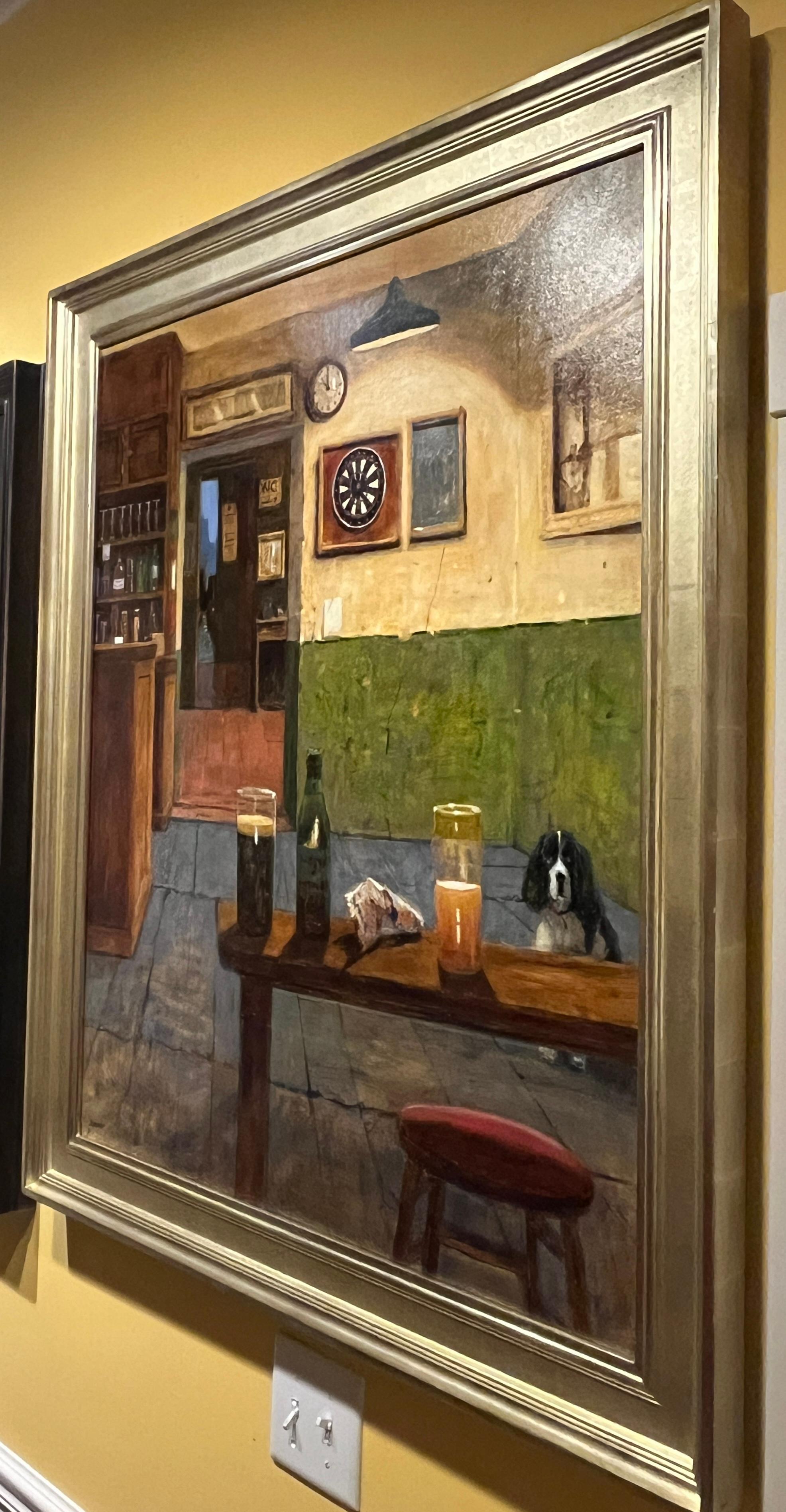 A Country Pub - Painting by Donald Jurney