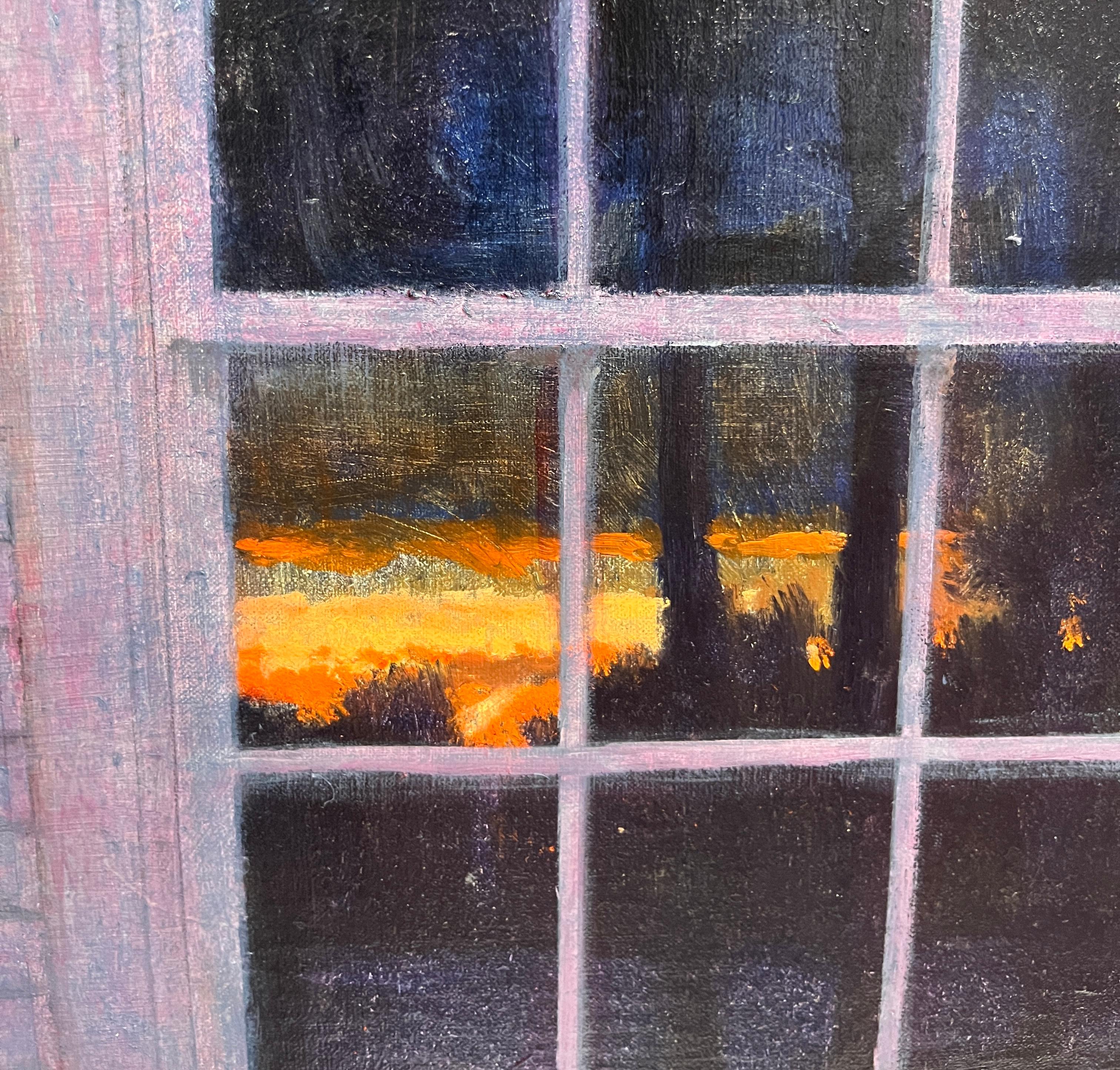 Una mañana en Maine - Figurative Painting Gris de Donald Jurney