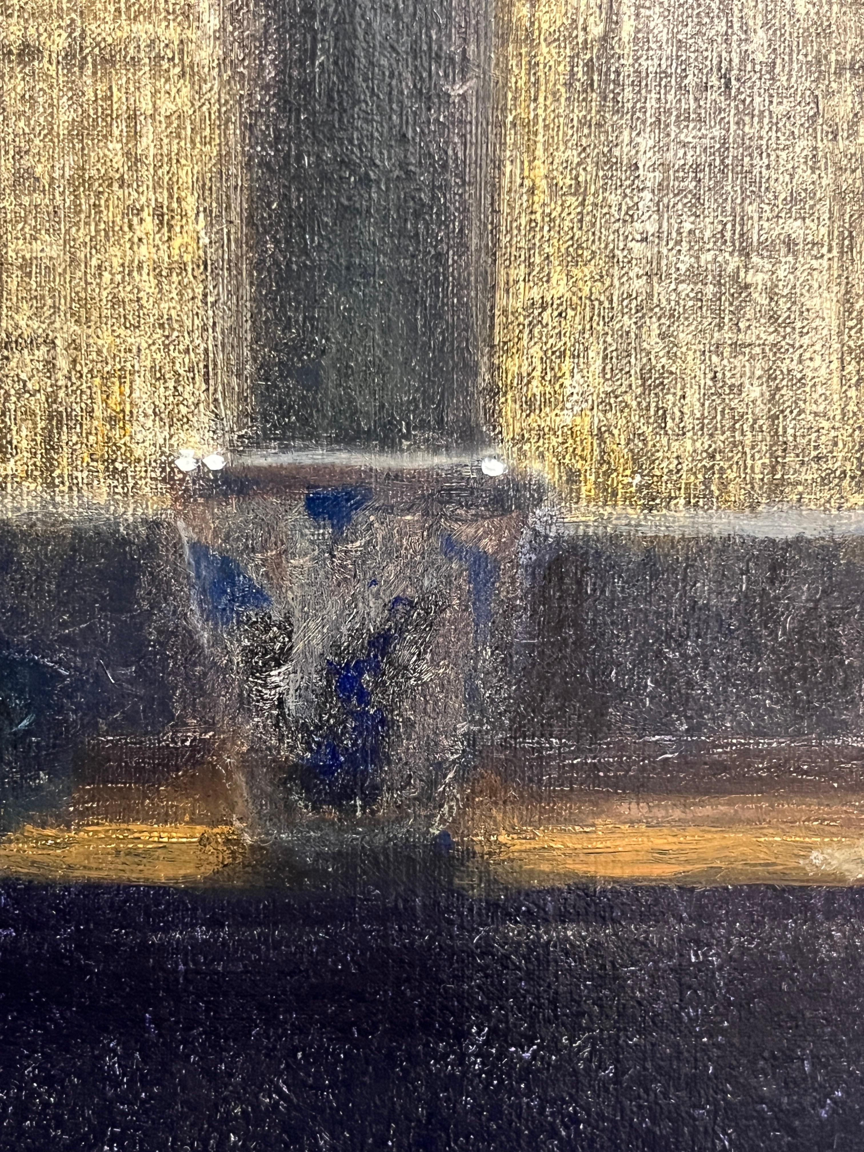 Ein gesteppter Moment (Amerikanischer Impressionismus), Painting, von Donald Jurney