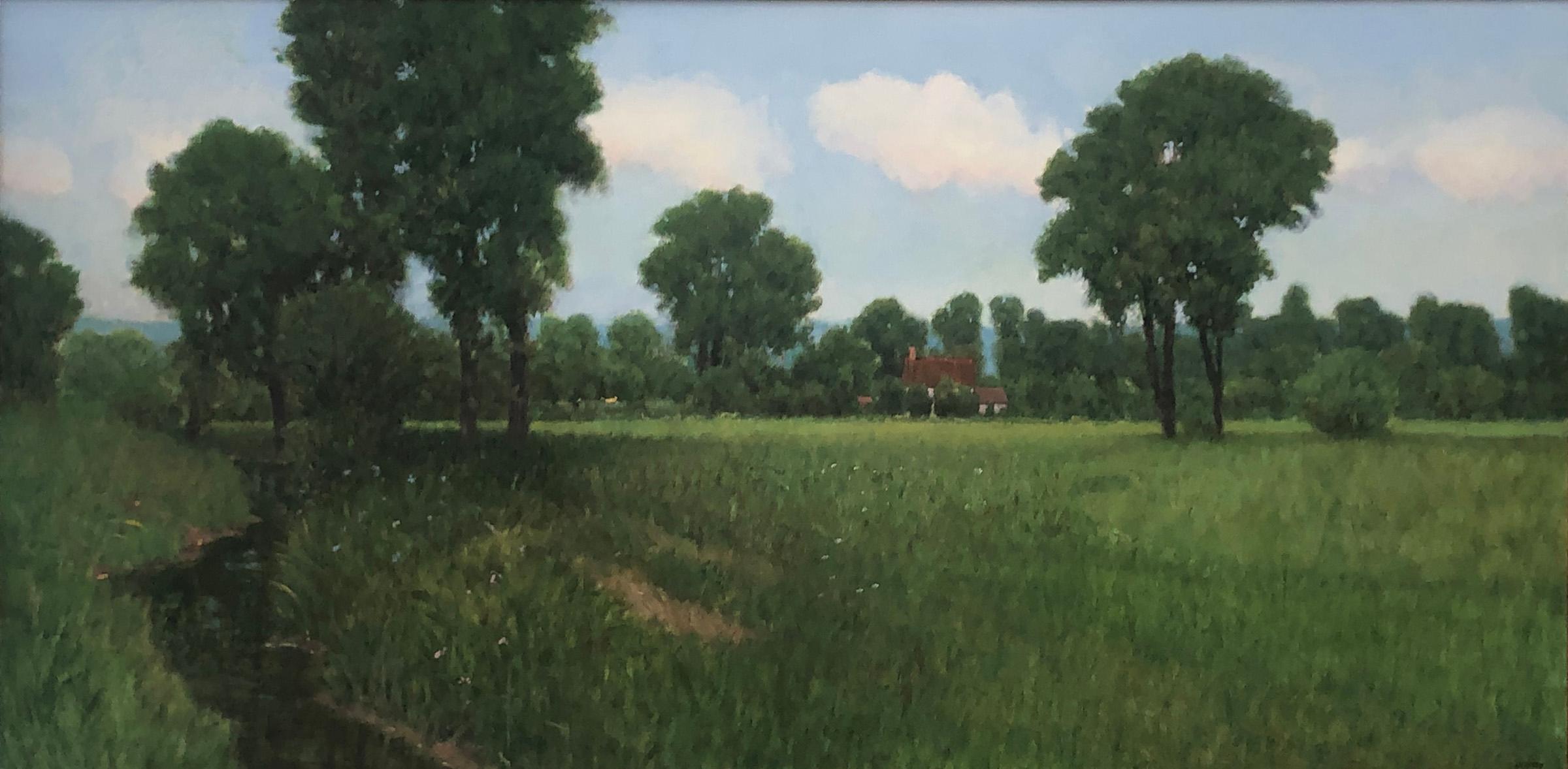 Donald Jurney Landscape Painting - Afternoon in the Sarthe