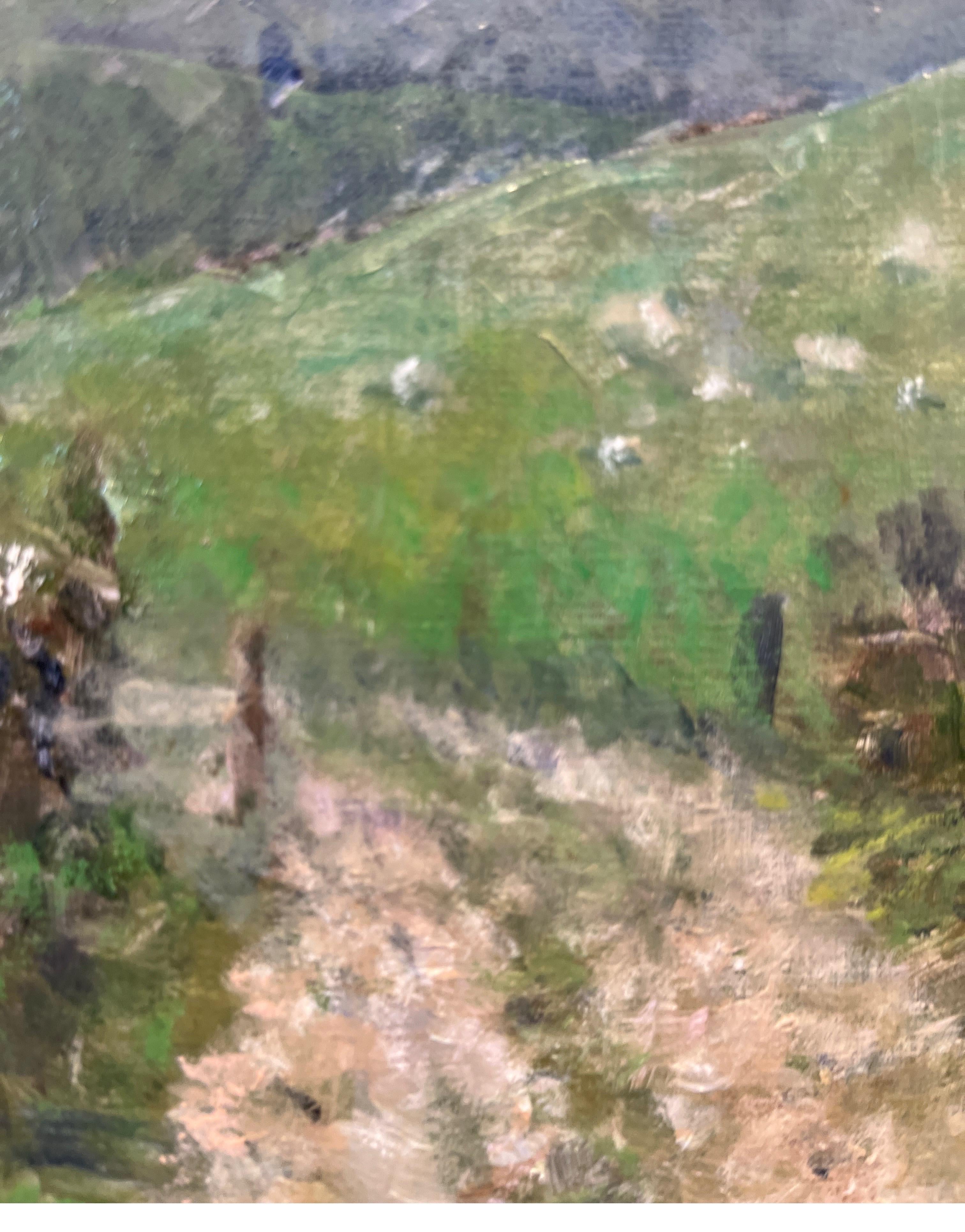An Irish Lane - American Impressionist Painting by Donald Jurney