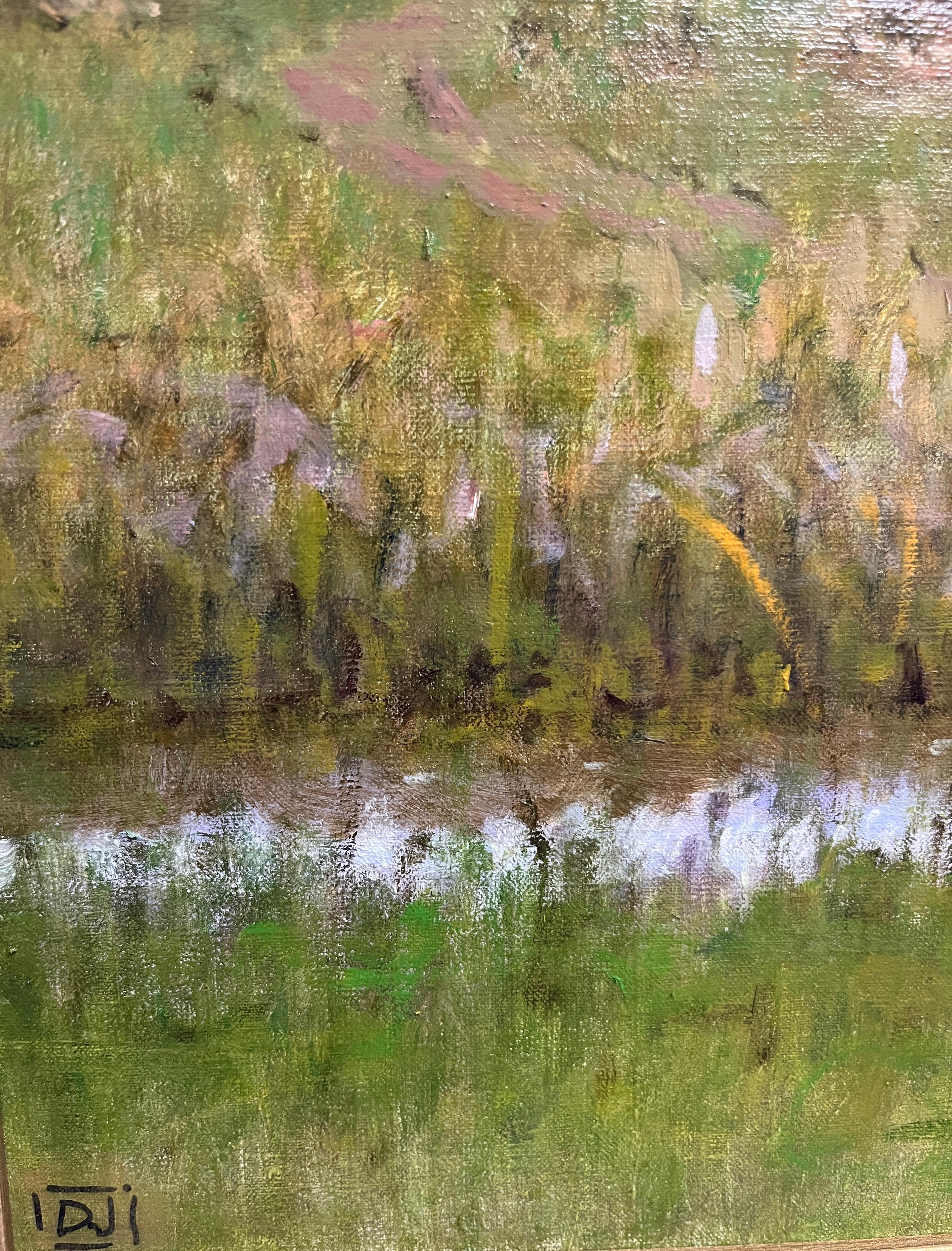 Questo è un bellissimo dipinto originale a olio su pannello di lino del maestro Donald Jurney. 

Donald Jurney (nato nel 1945) ha studiato alla Columbia University, al Pratt Institute e all'Art Students League. La sua carriera comprende oltre