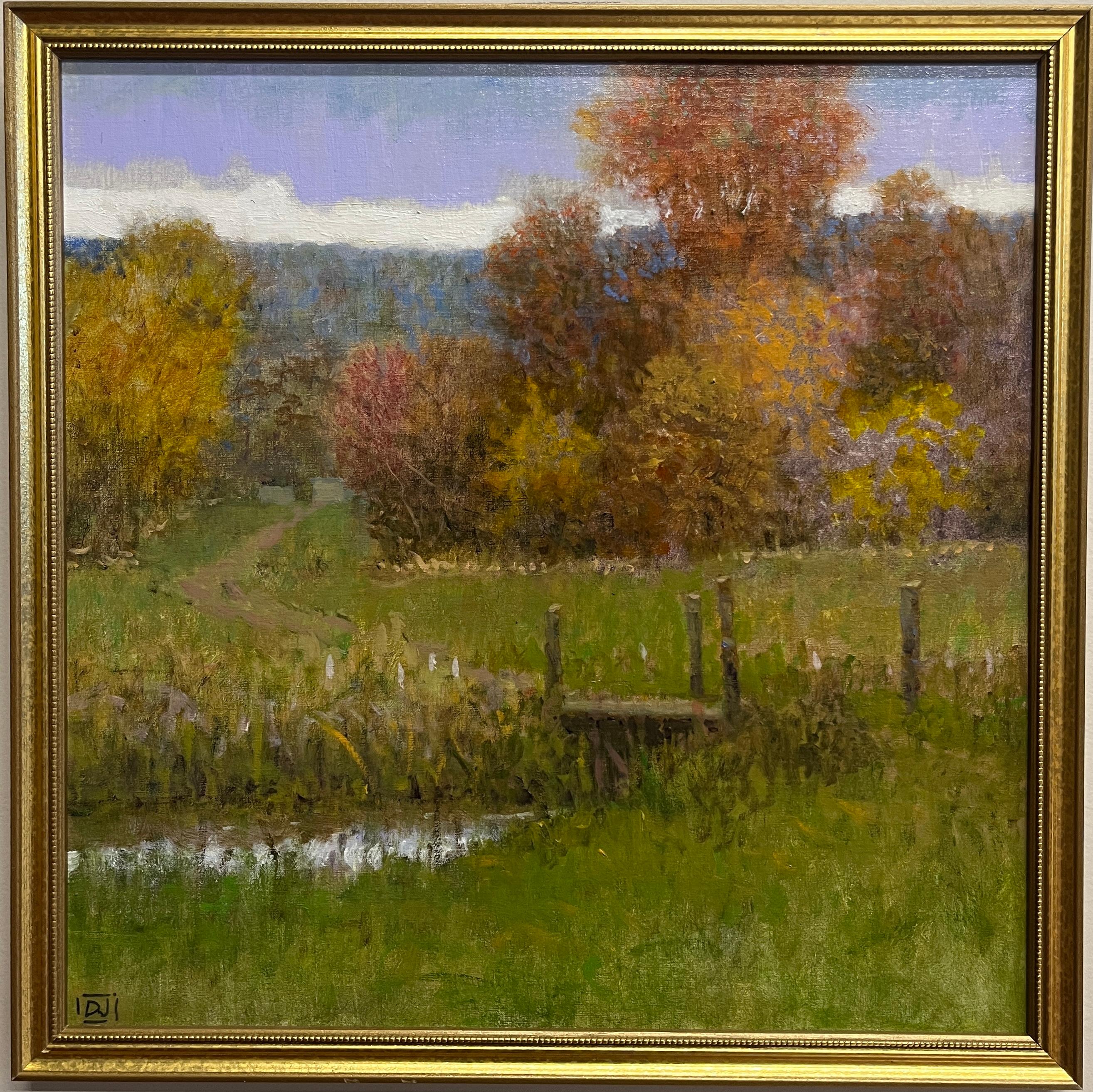 Figurative Painting di Donald Jurney - Un pomeriggio di ottobre