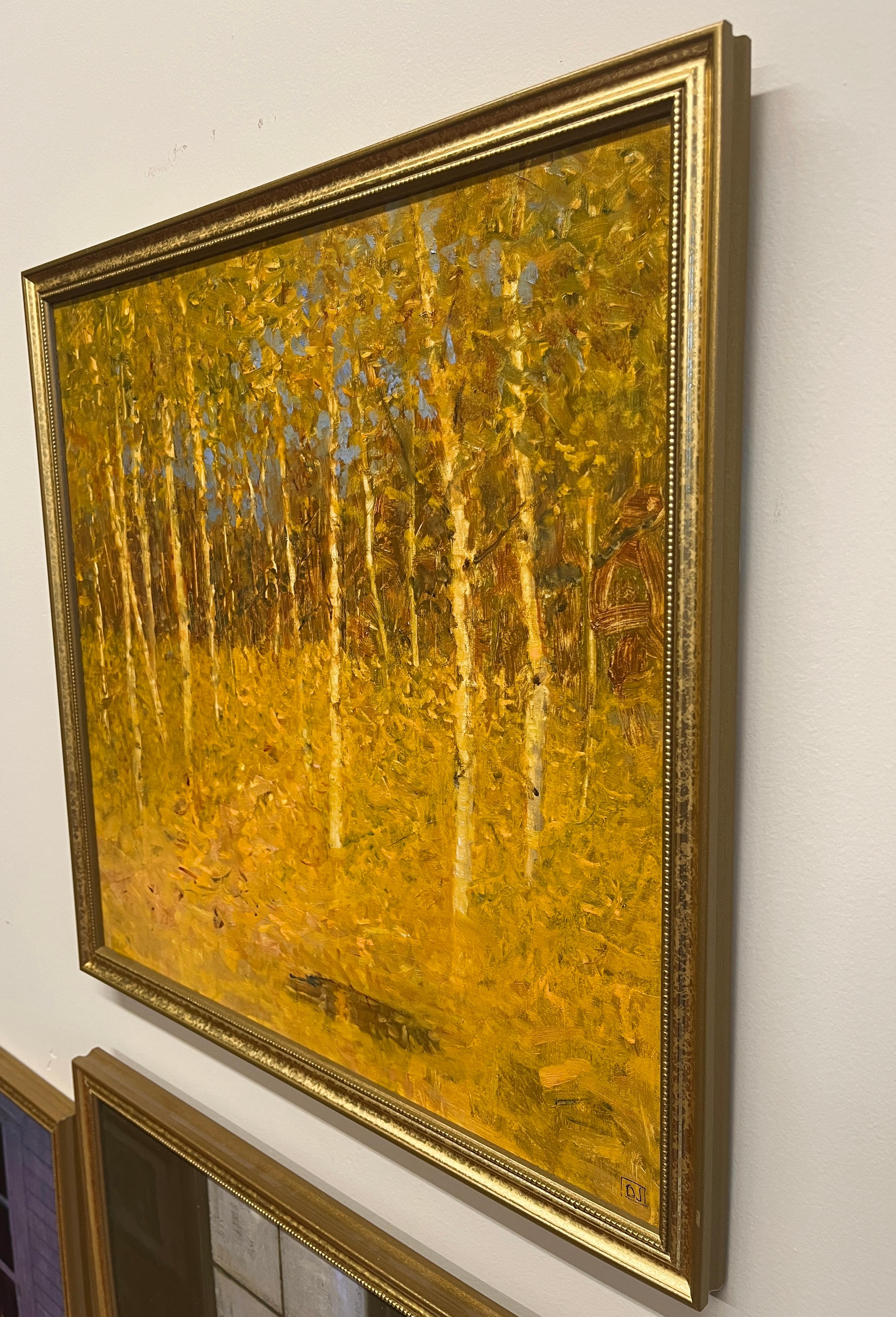 Abedules - Painting impresionista estadounidense de Donald Jurney