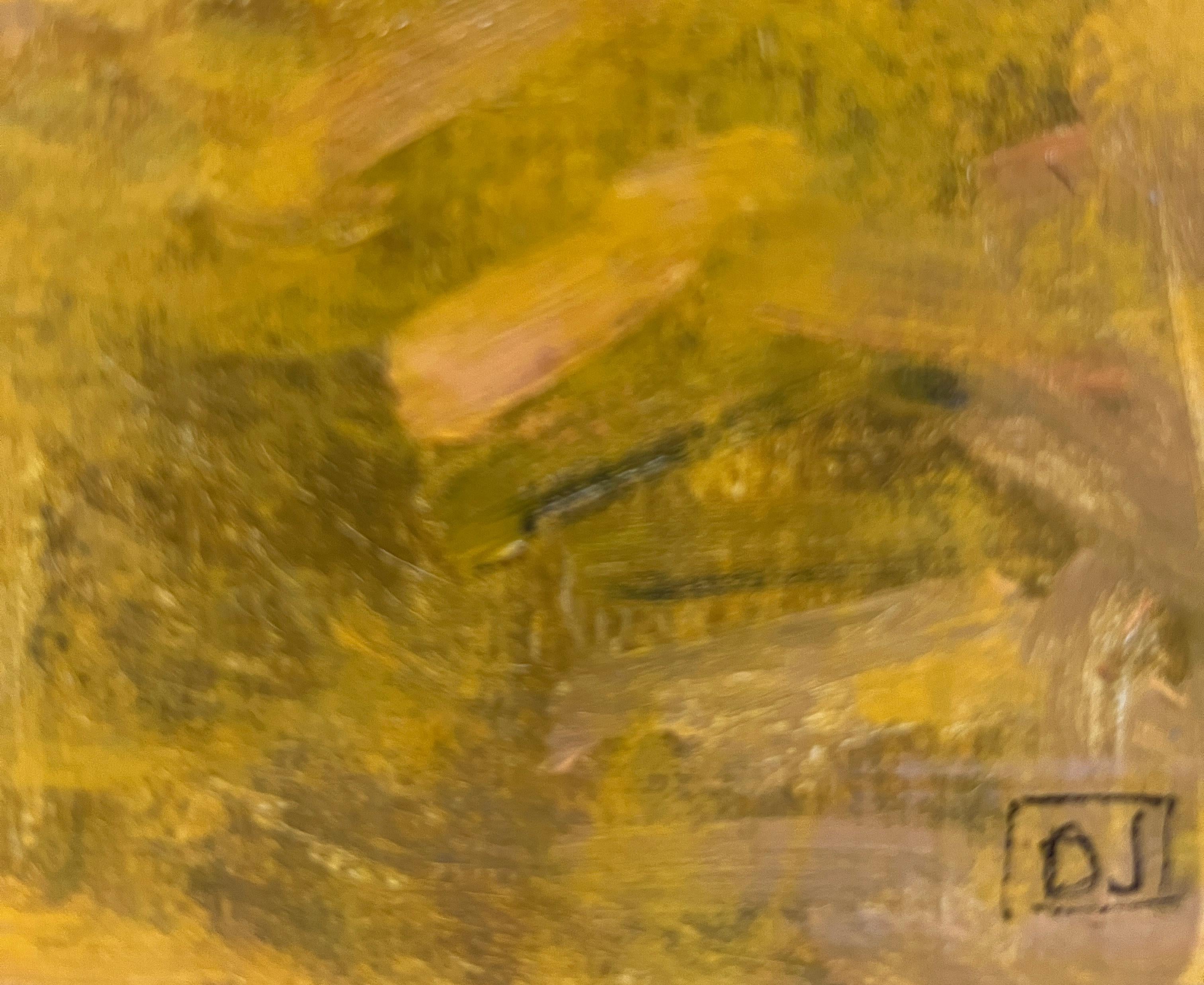 Abedules - Figurative Painting Marrón de Donald Jurney