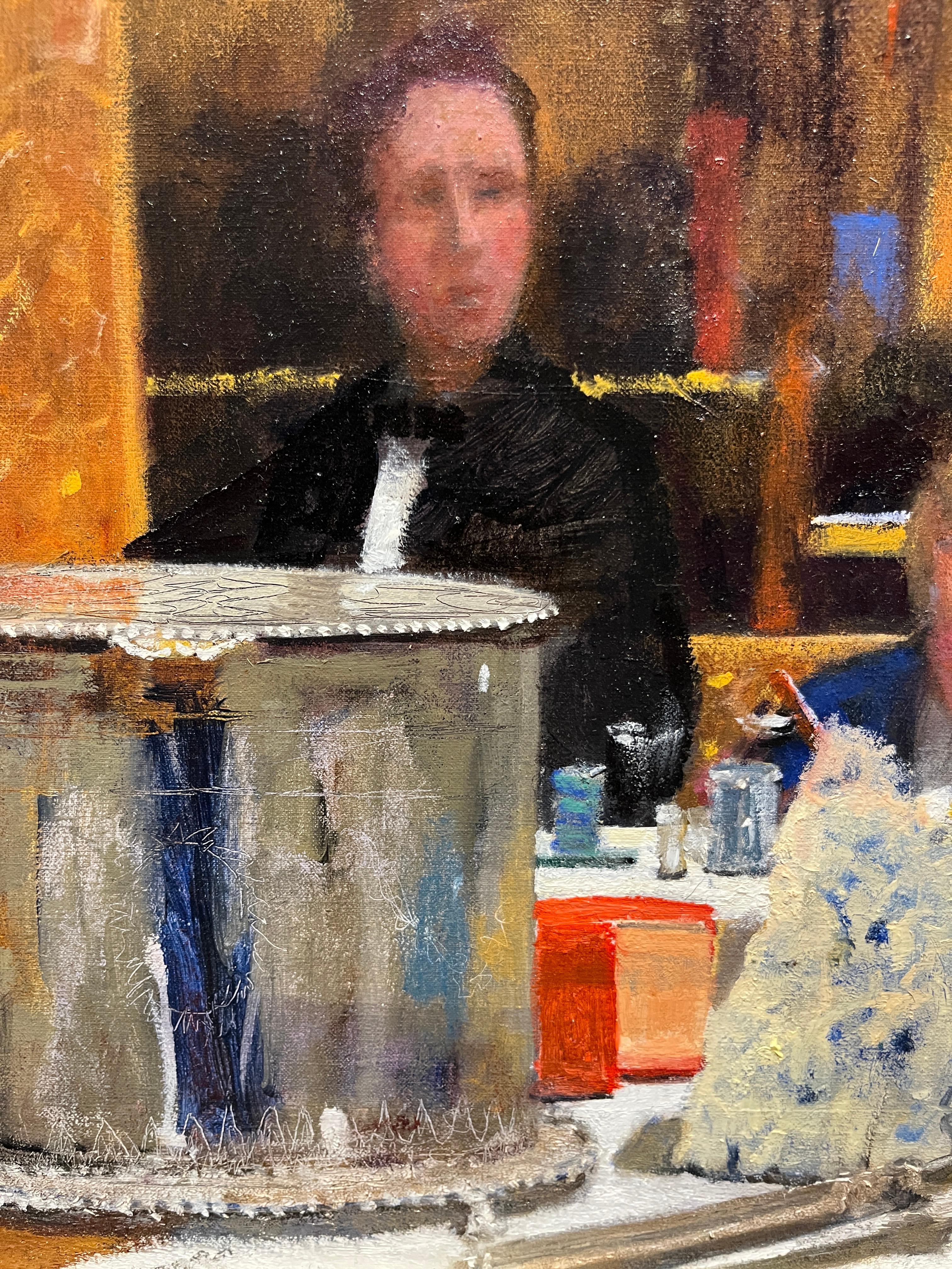 Cafe Society - Painting by Donald Jurney