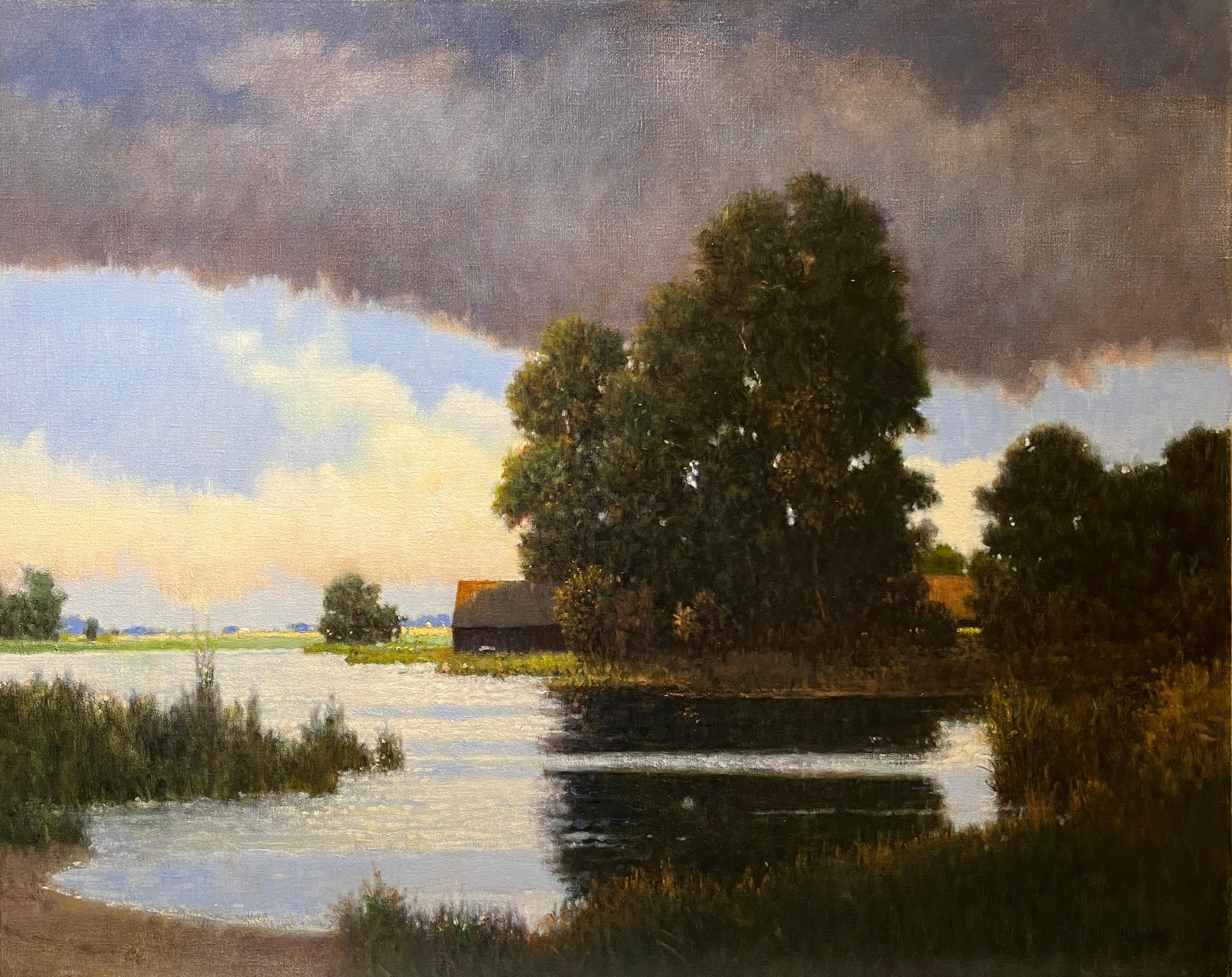Landscape Painting di Donald Jurney - Giorni d'oro