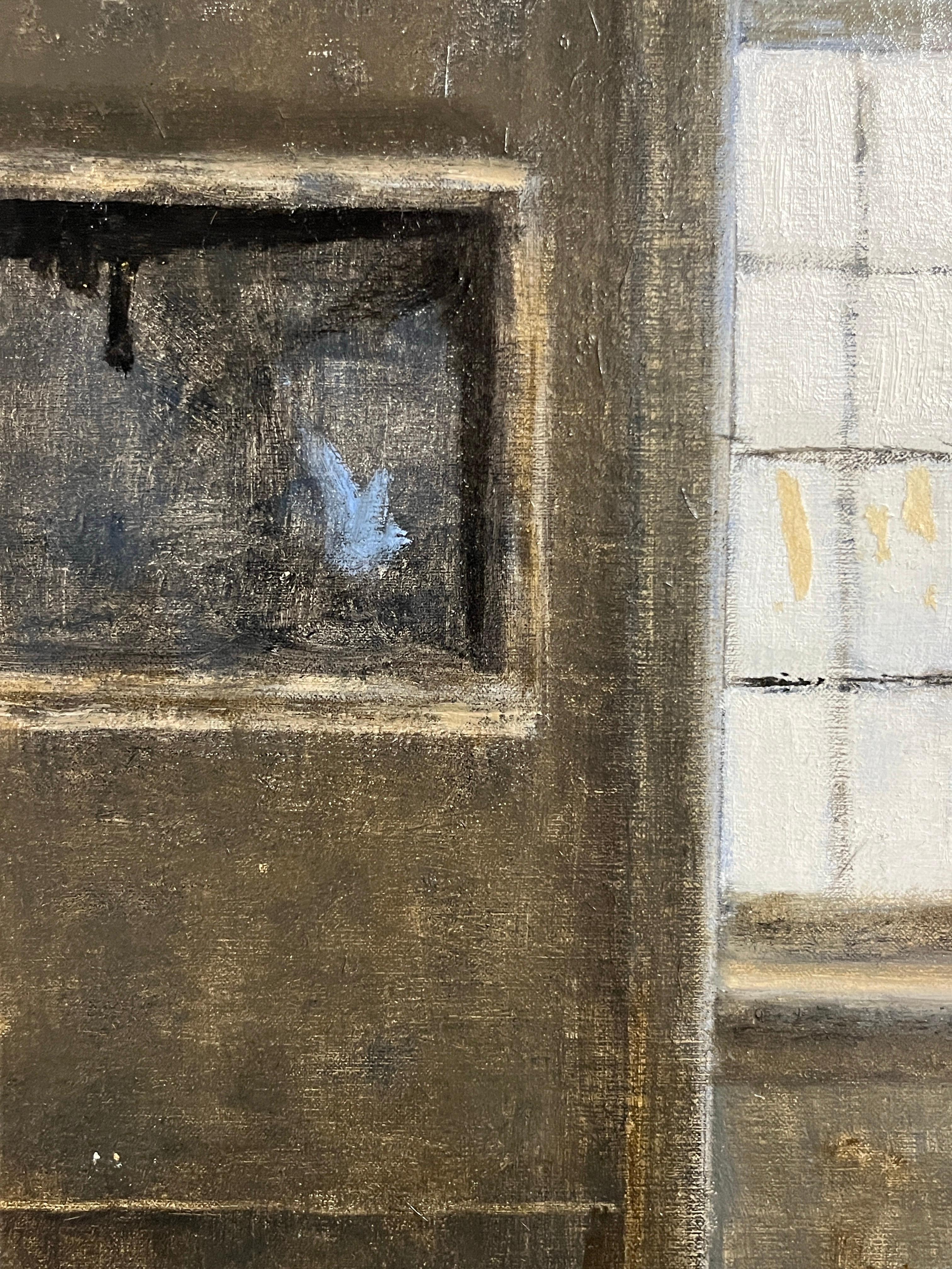 Mañana en invierno - Painting impresionista estadounidense de Donald Jurney