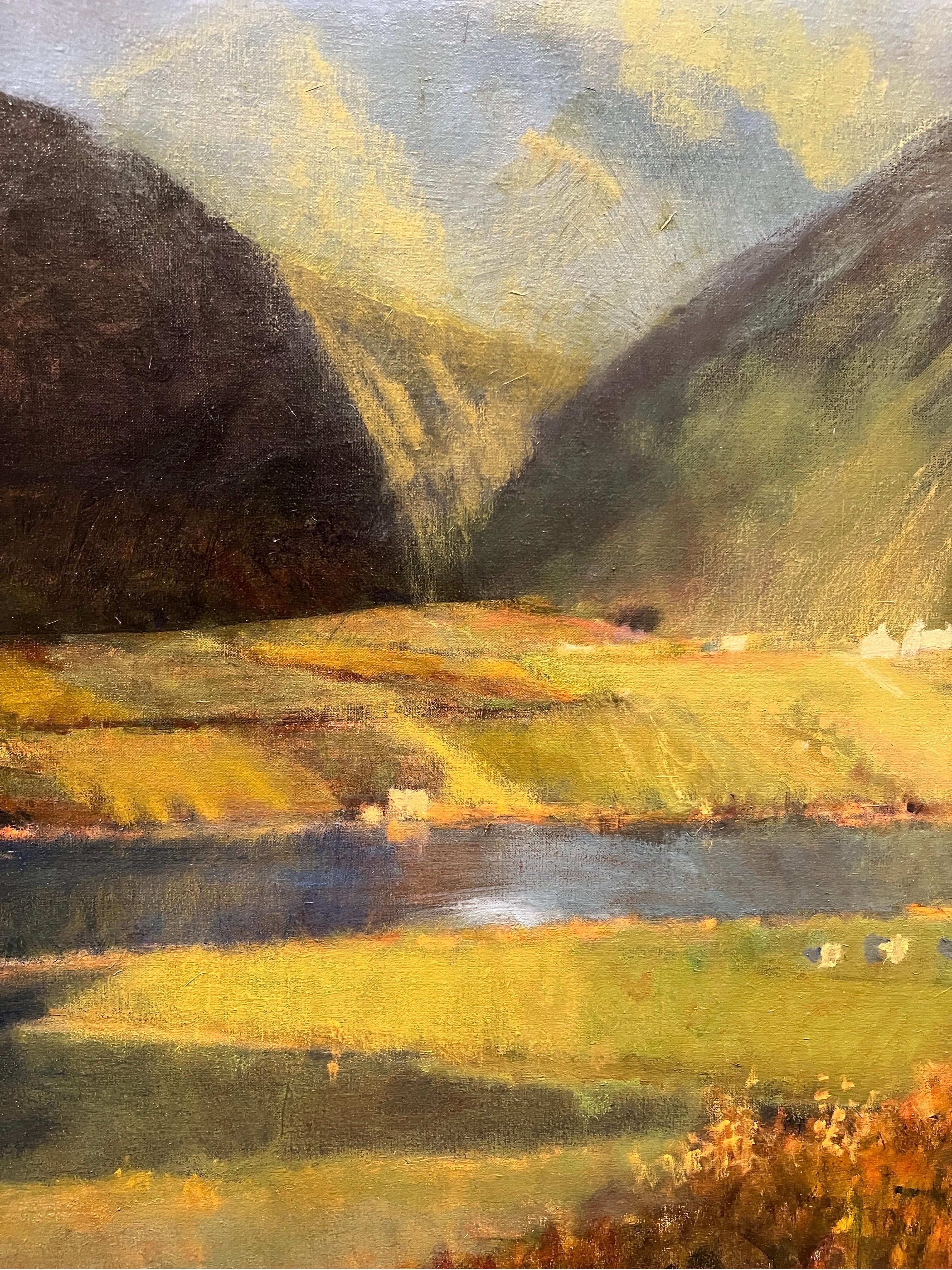 El Oeste de Irlanda - Landscape Painting Negro de Donald Jurney