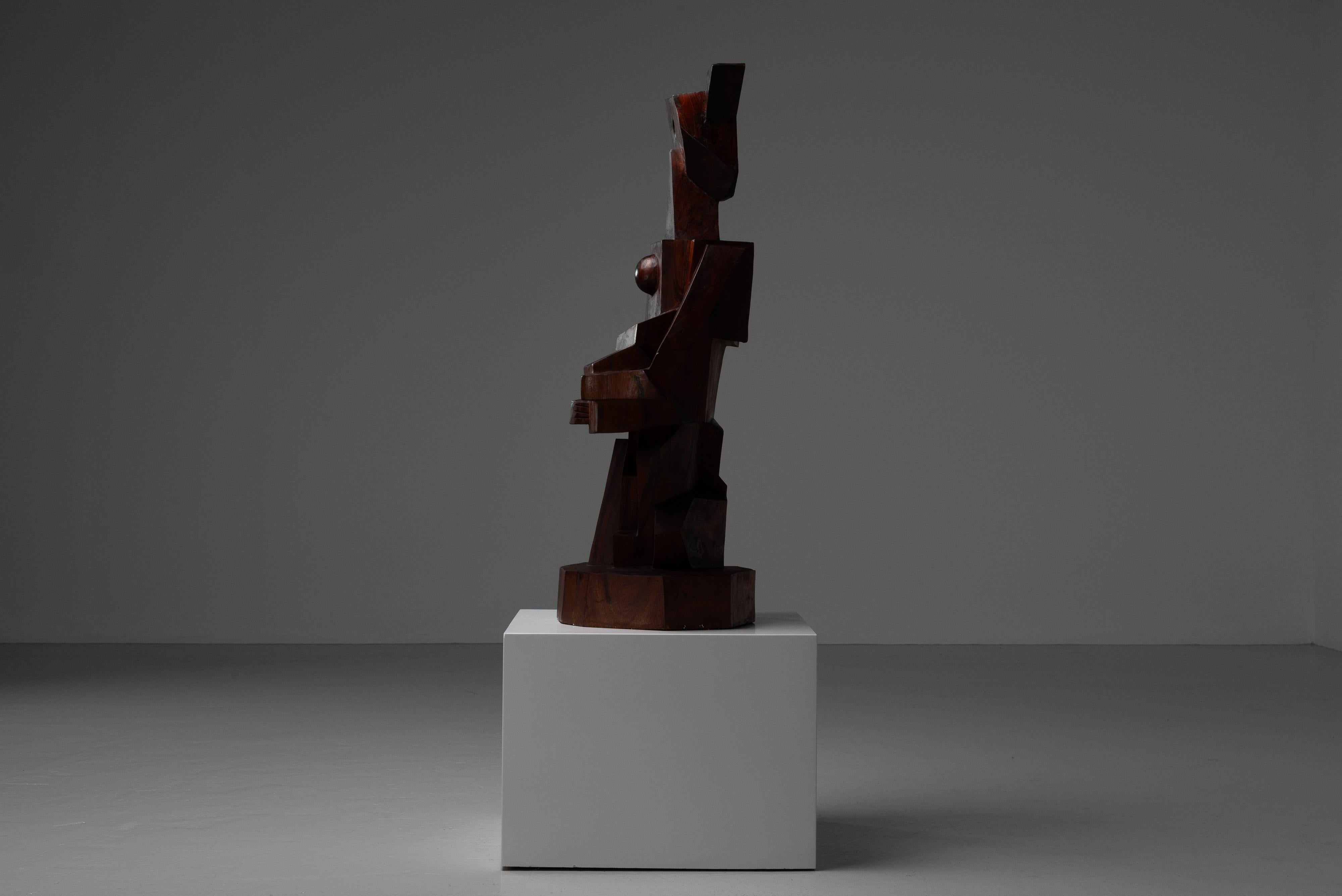 Laborie Donald scultura cubista Francia 1988 in vendita 5