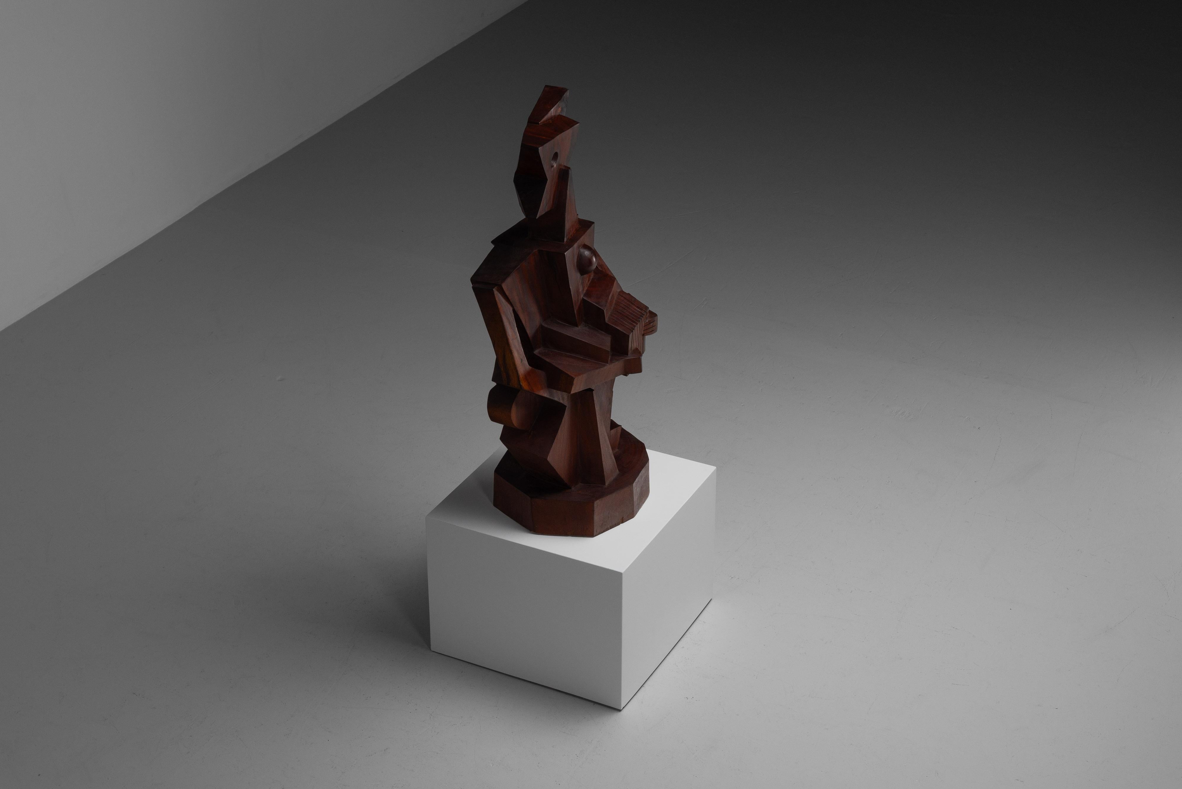 Laborie Donald scultura cubista Francia 1988 in vendita 6