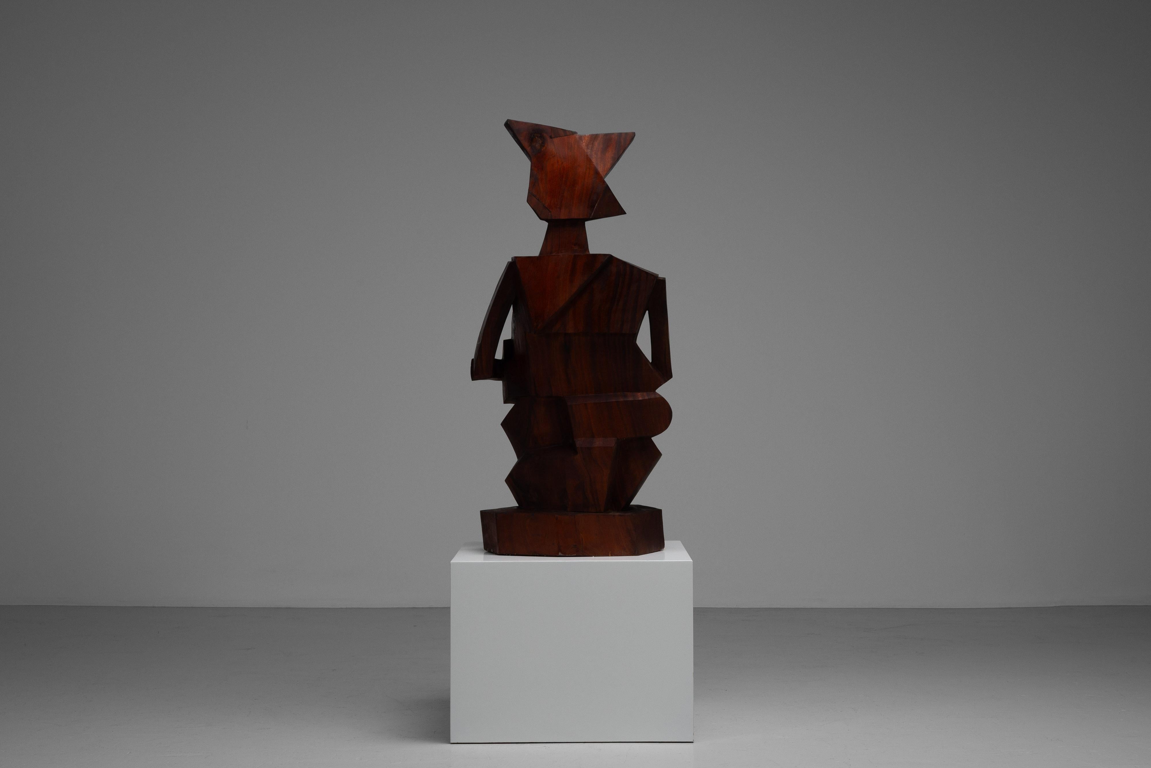 Laborie Donald scultura cubista Francia 1988 in vendita 8