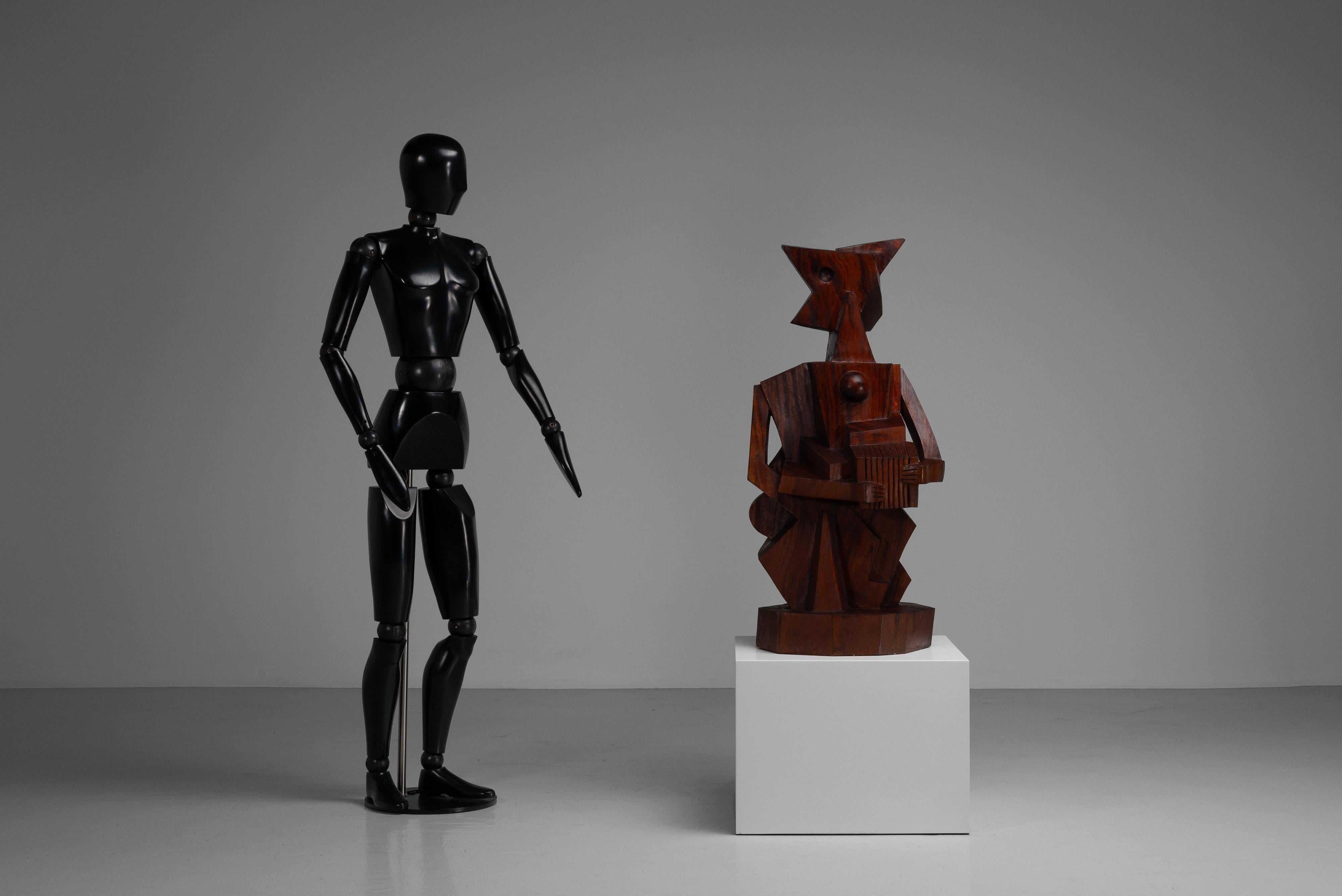 Postmoderno Laborie Donald scultura cubista Francia 1988 in vendita