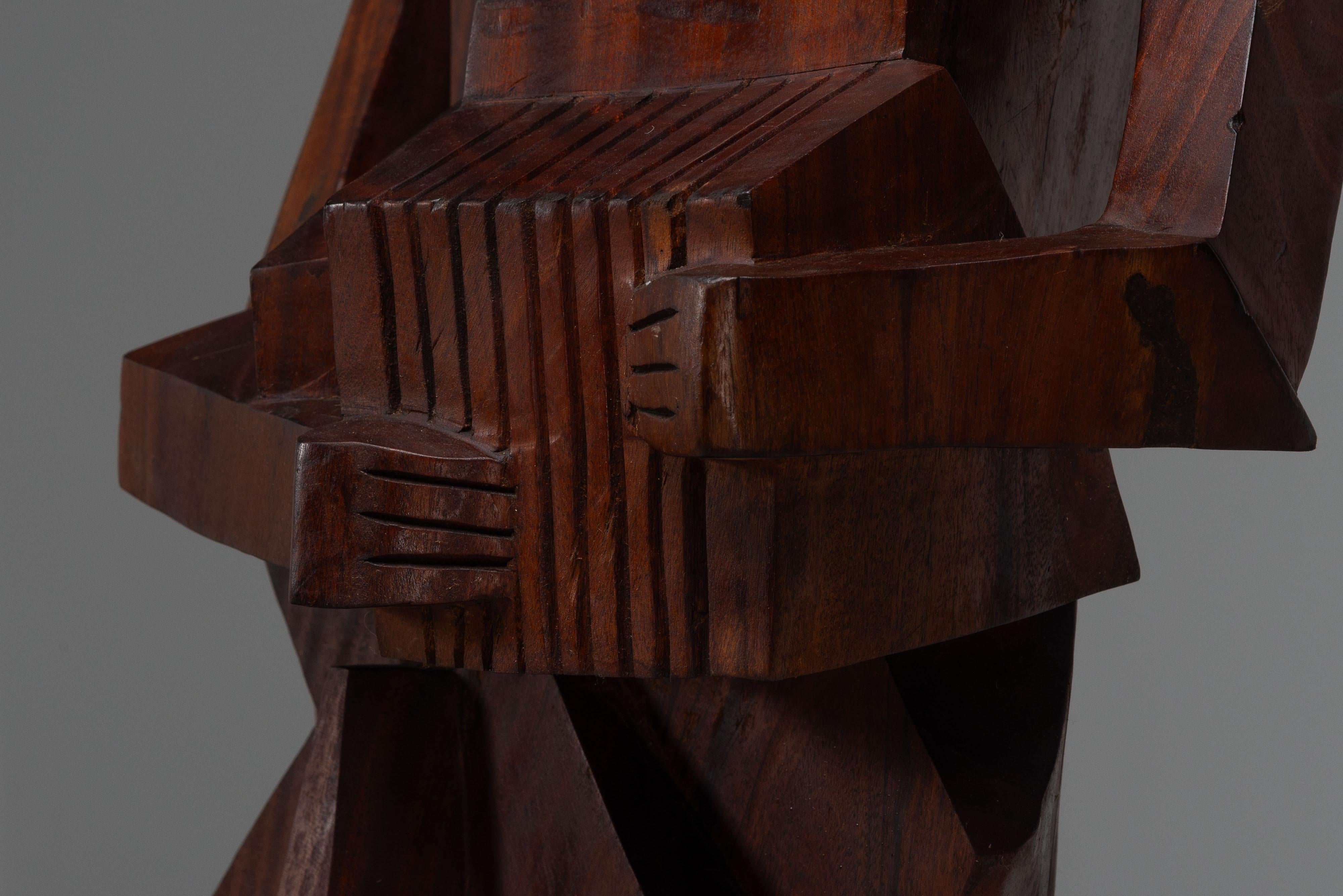 Laborie Donald scultura cubista Francia 1988 in vendita 1
