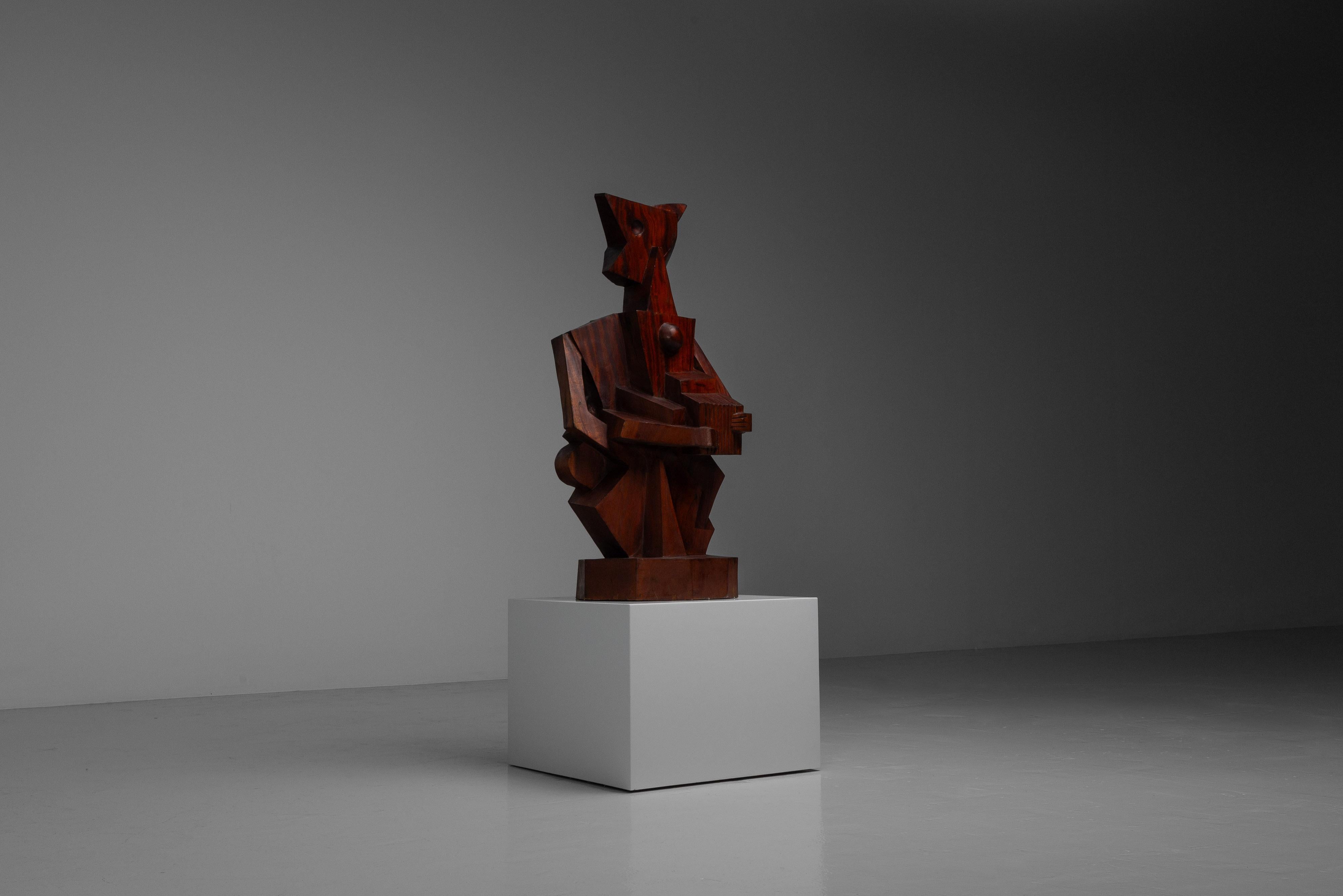Laborie Donald scultura cubista Francia 1988 in vendita 2