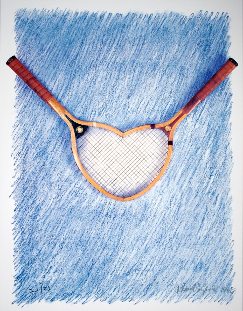 1995 Roland Garros French Open poster. Signed, Dated and Numbered out of 50 in pencil by Lipski.
