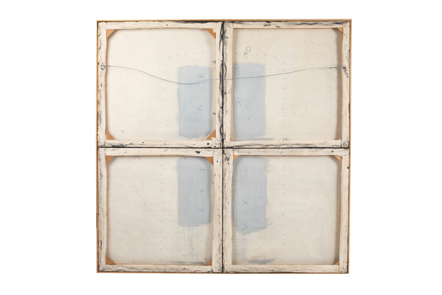 Mid-Century Modern Donald Locke Mixed-Media Painting