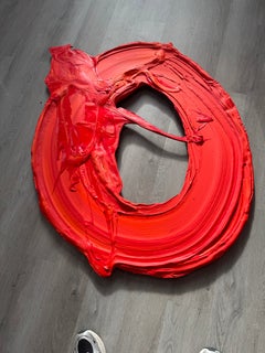 Soninka Abstract Painting, Acrylic Polymer on Aluminum, Signed, 2010+