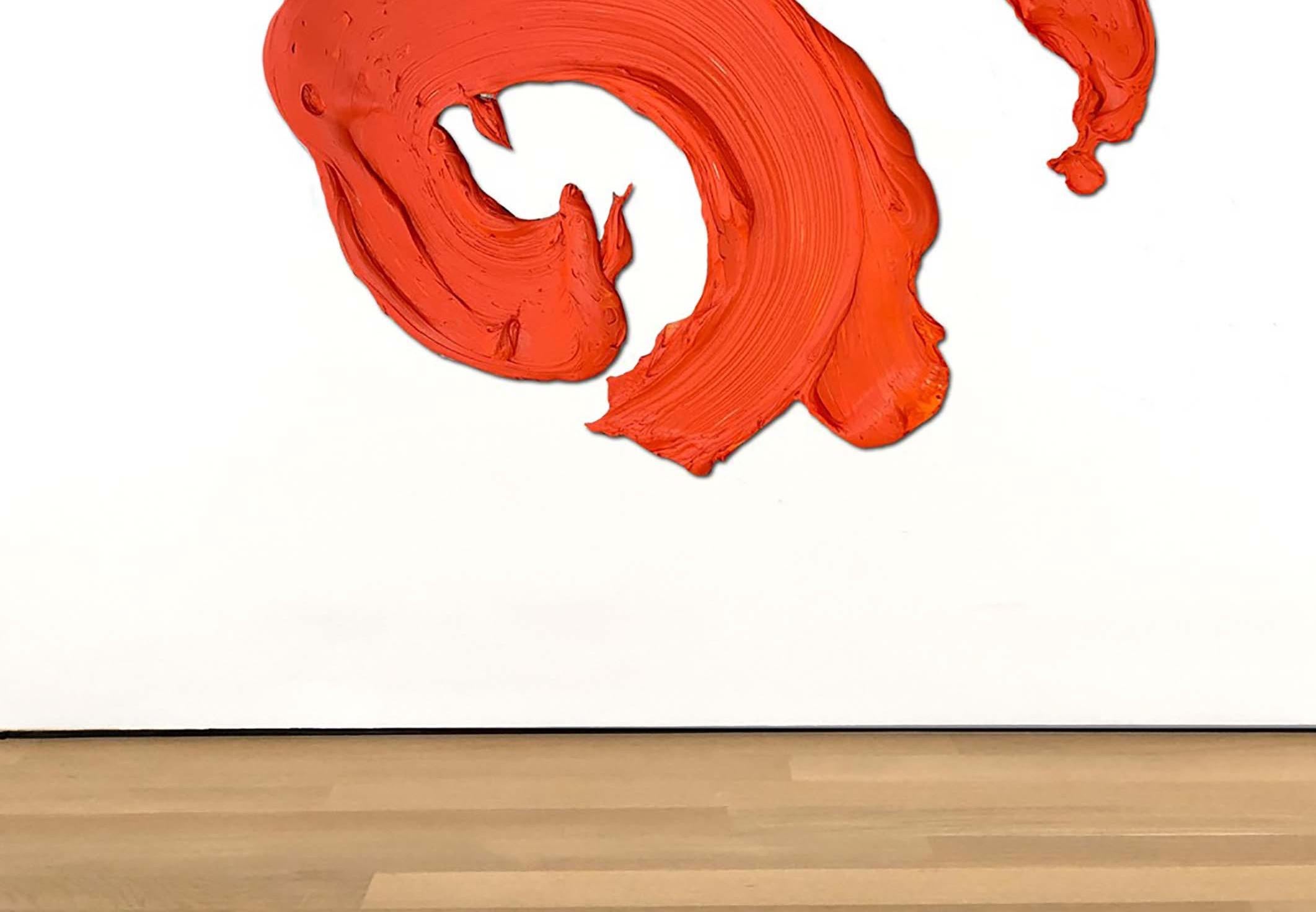 Zbo - White Abstract Painting by Donald Martiny