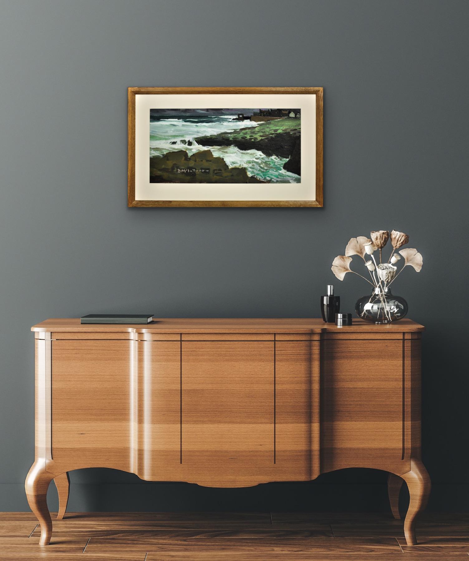 Craster From The North Northumberland Colorist Tradition Framed Oil Painting For Sale 10