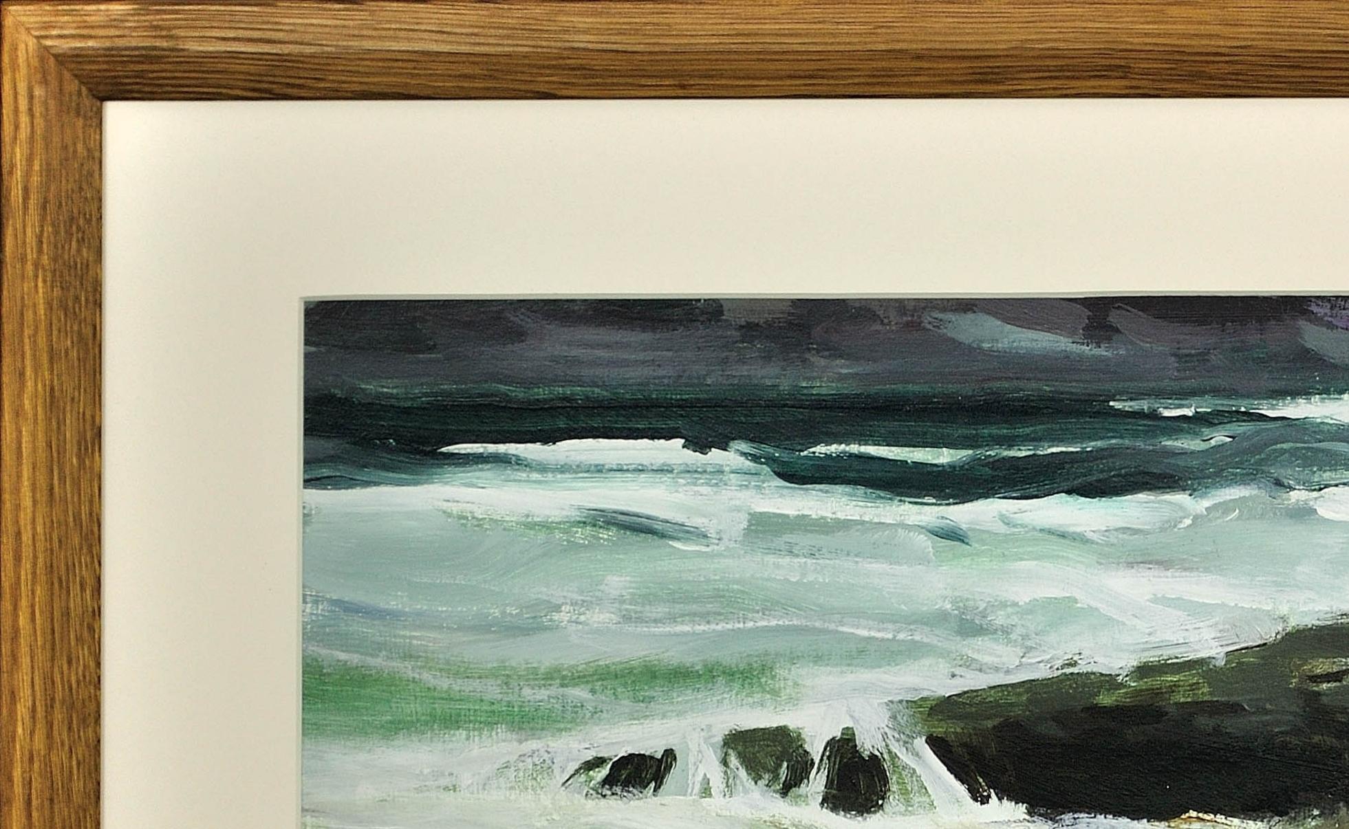 Craster from North. Northumberland. Modern British. Scottish Colorist Tradition. For Sale 15