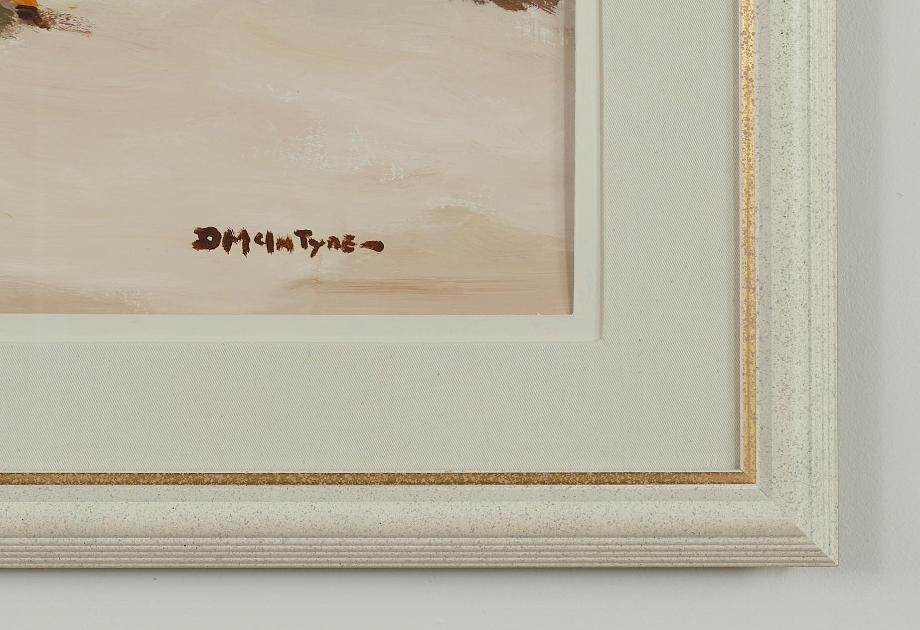 Looking Out To Sea Figurative Landschaftsmalerei des Meeres, Felsen und Strand (Post-Impressionismus), Painting, von Donald McIntyre