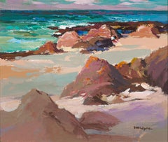 Sheltering Rocks - Acrylic Seascape painting by McIntyre