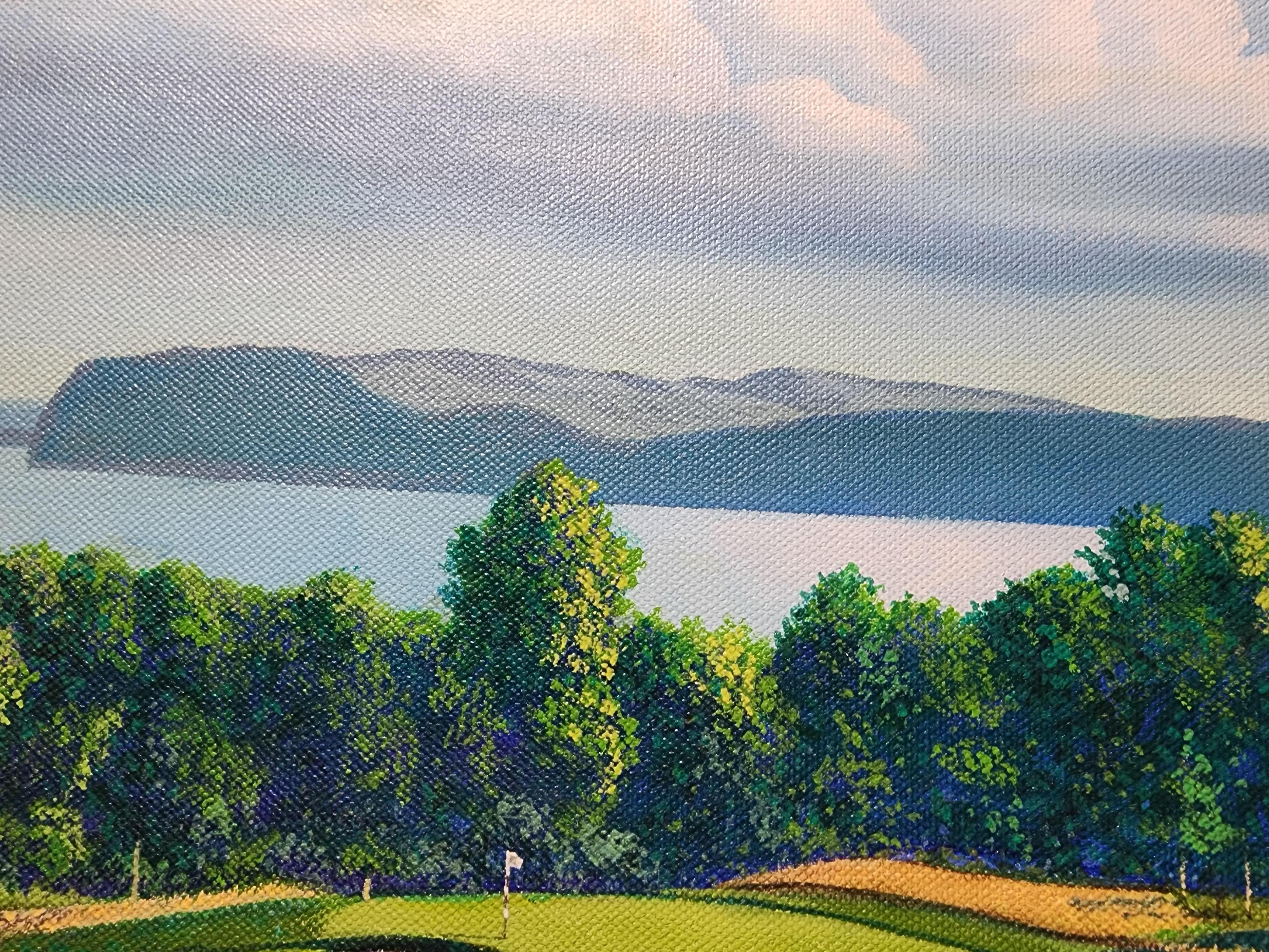 #16@ Croton am Hudson County Club (Realismus), Painting, von Donald Moss