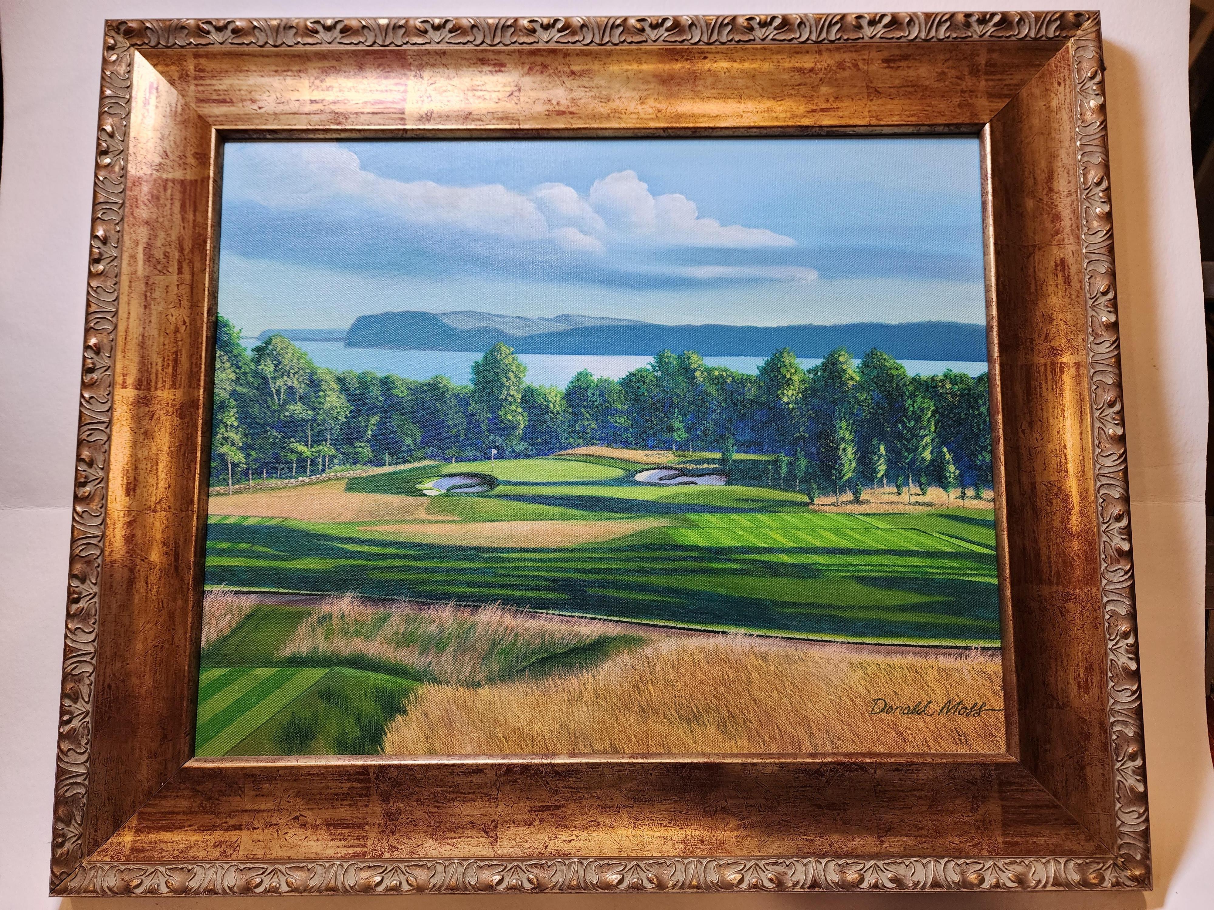 Donald Moss Landscape Painting – #16@ Croton am Hudson County Club