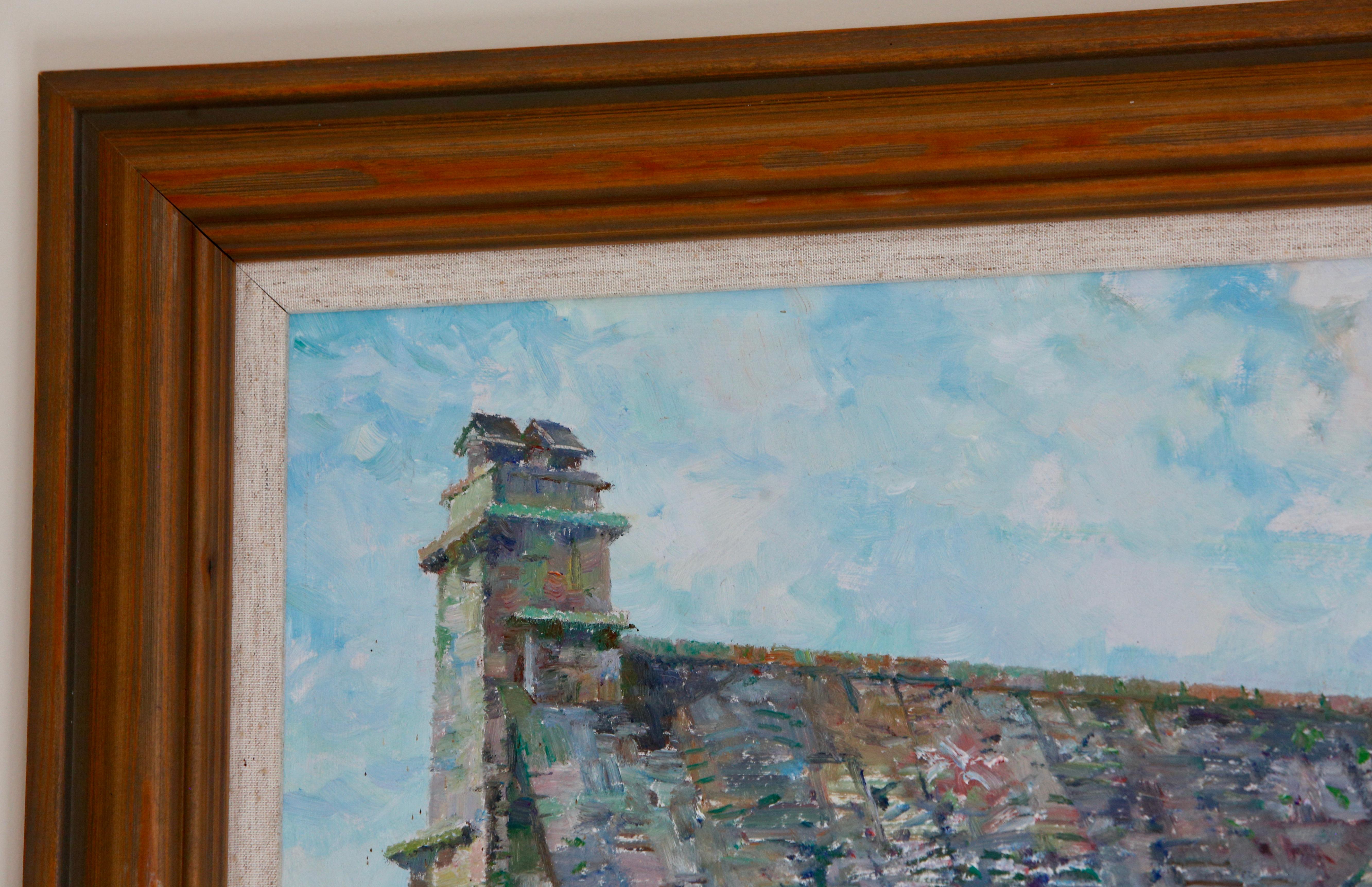 Donald Plenderleith Paesaggio britannico Dordogna Agriturismo Francia Impressionista in vendita 3