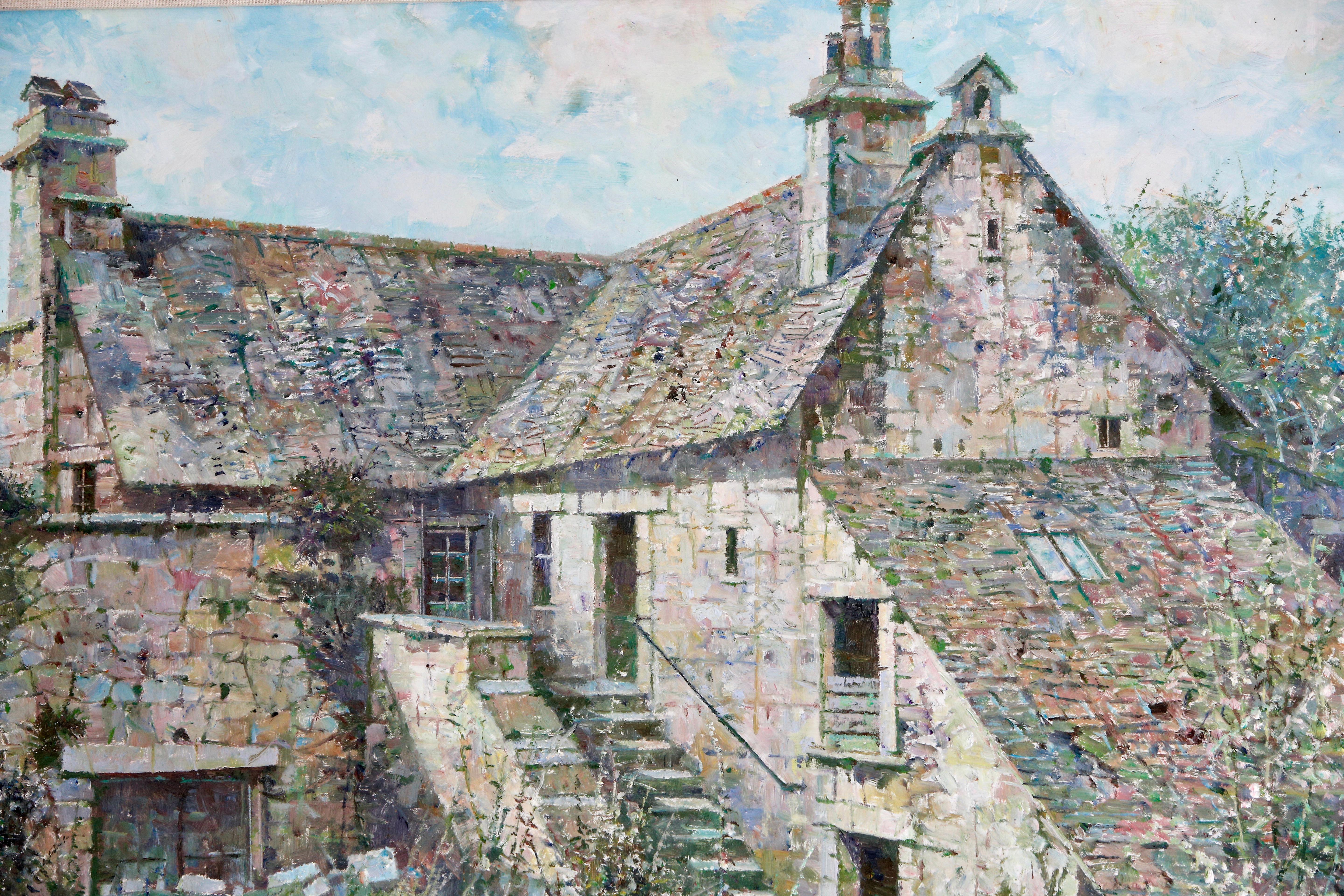 Britannico Donald Plenderleith Paesaggio britannico Dordogna Agriturismo Francia Impressionista in vendita