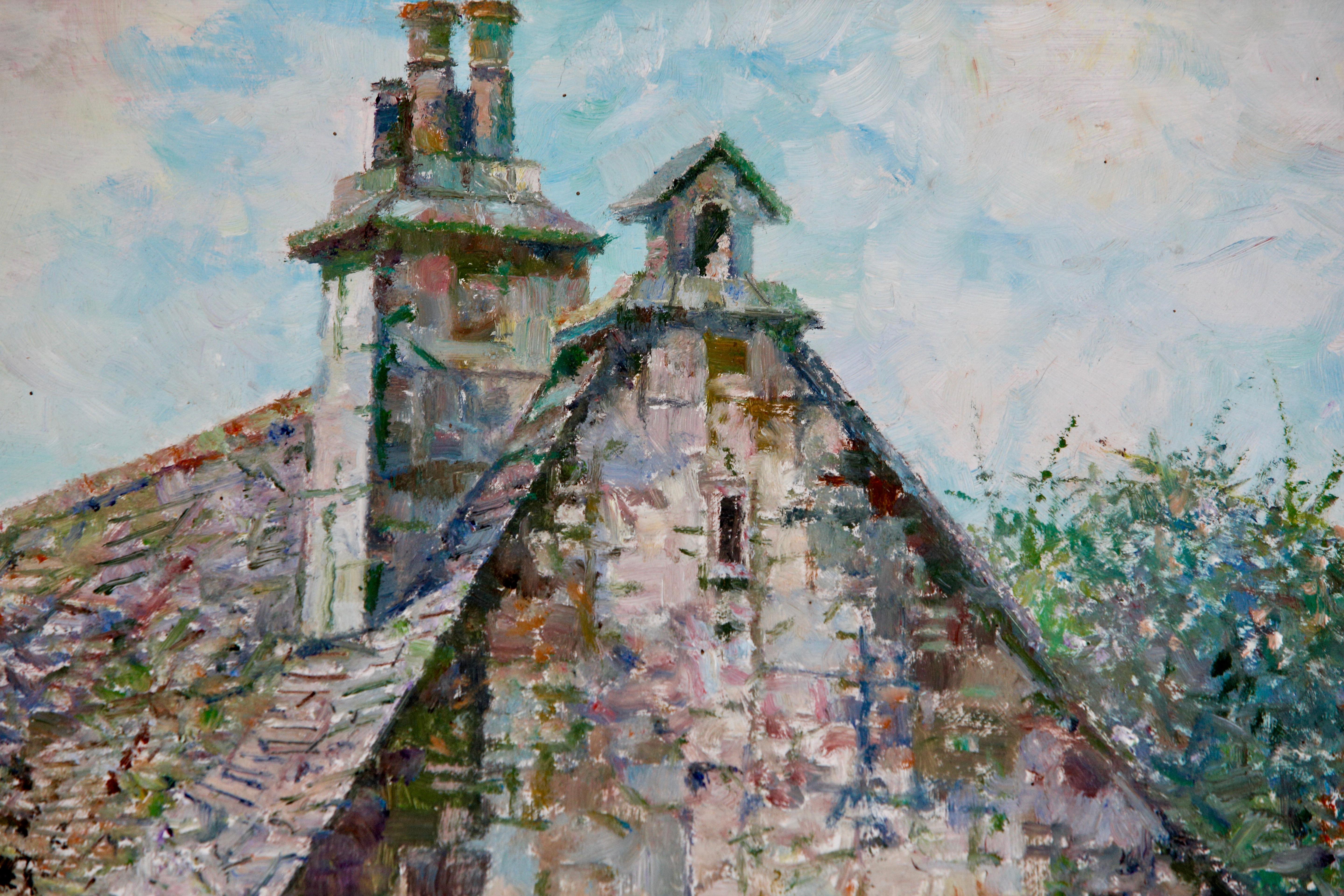 XX secolo Donald Plenderleith Paesaggio britannico Dordogna Agriturismo Francia Impressionista in vendita