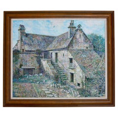 Donald Plenderleith British Landscape Dordogne Farmhouse France Impressionist