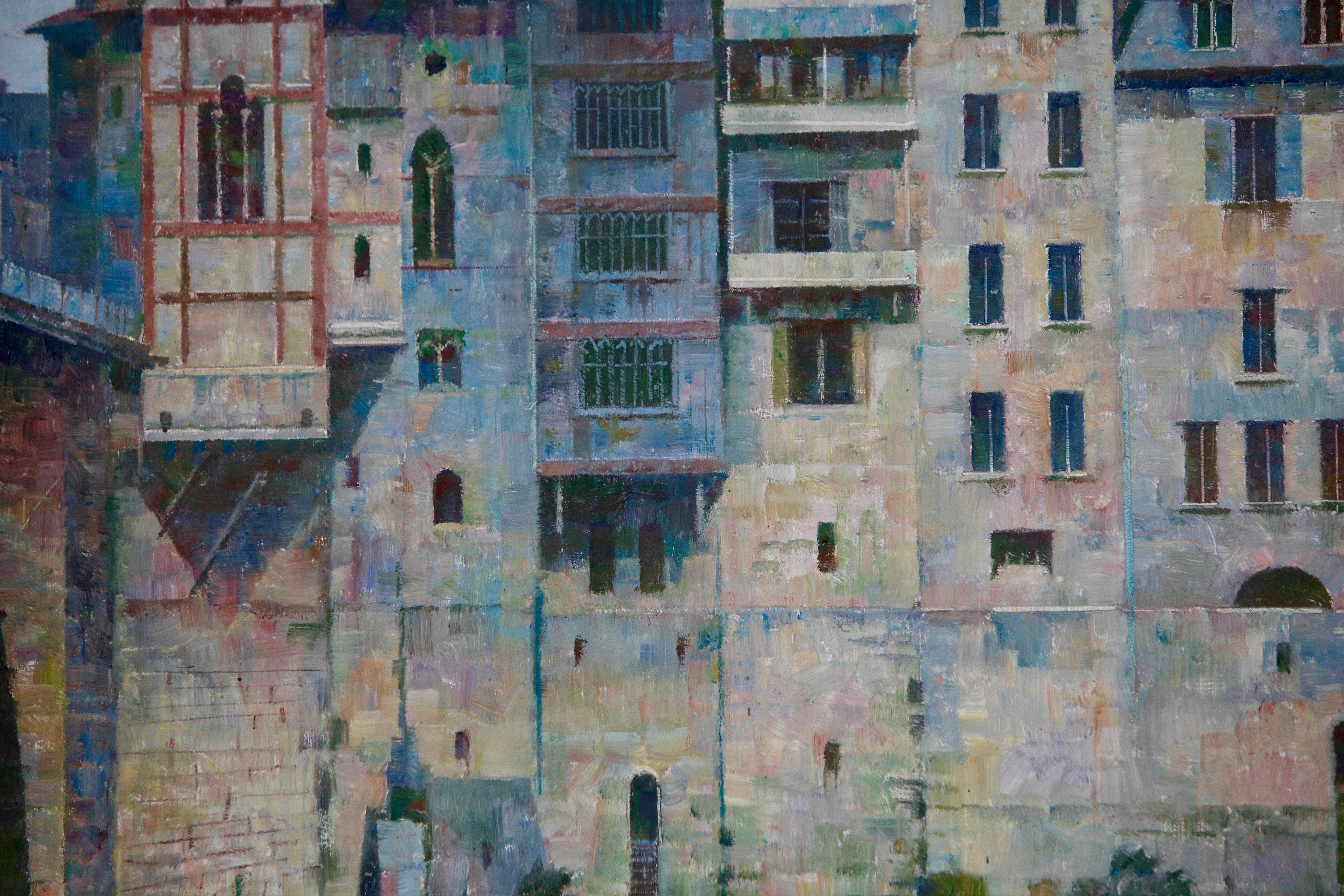 Donald Plenderleith Paisaje británico de Villeneuve-sur-Lot Francia Impresionista en venta 5