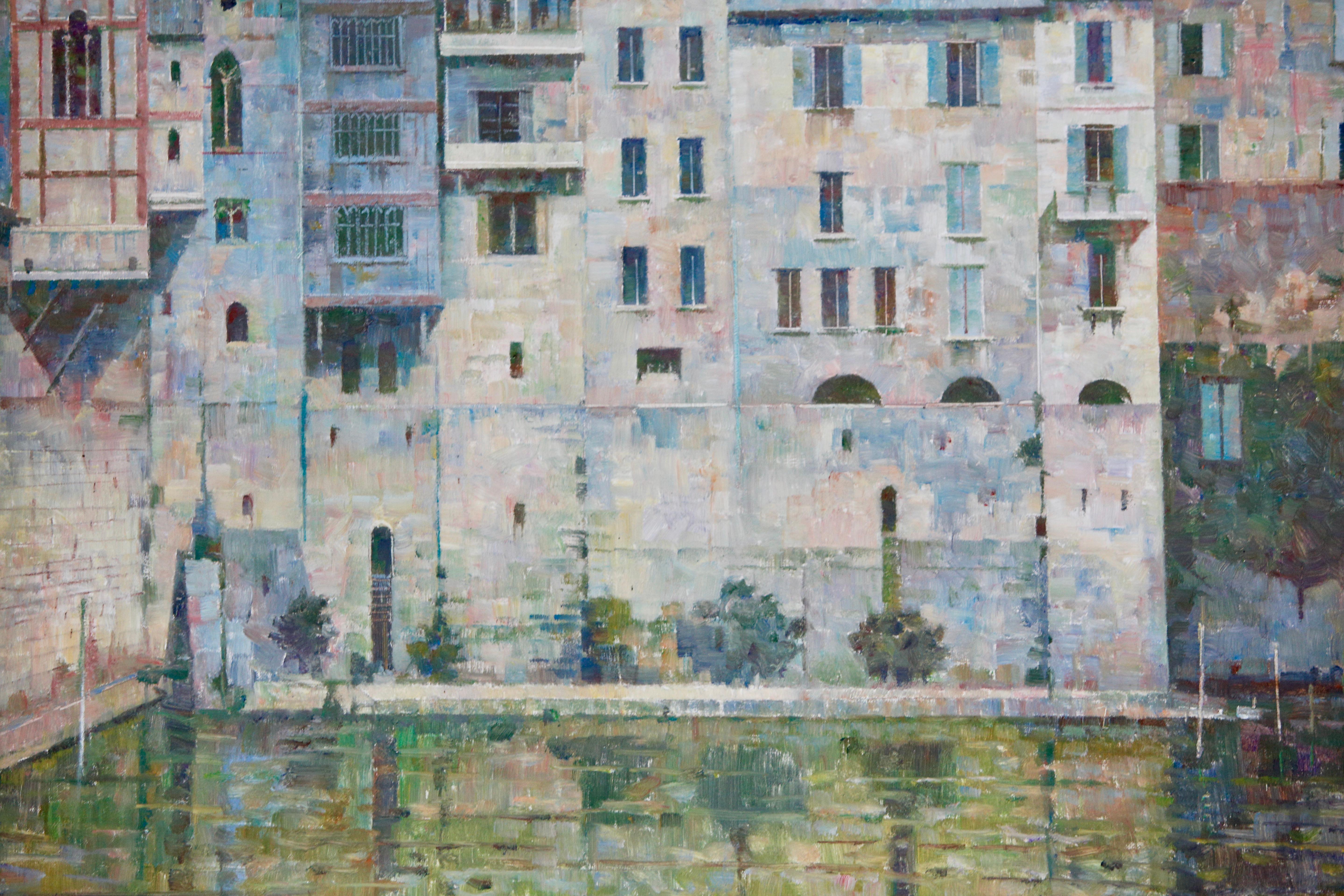 Donald Plenderleith Paisaje británico de Villeneuve-sur-Lot Francia Impresionista en venta 7