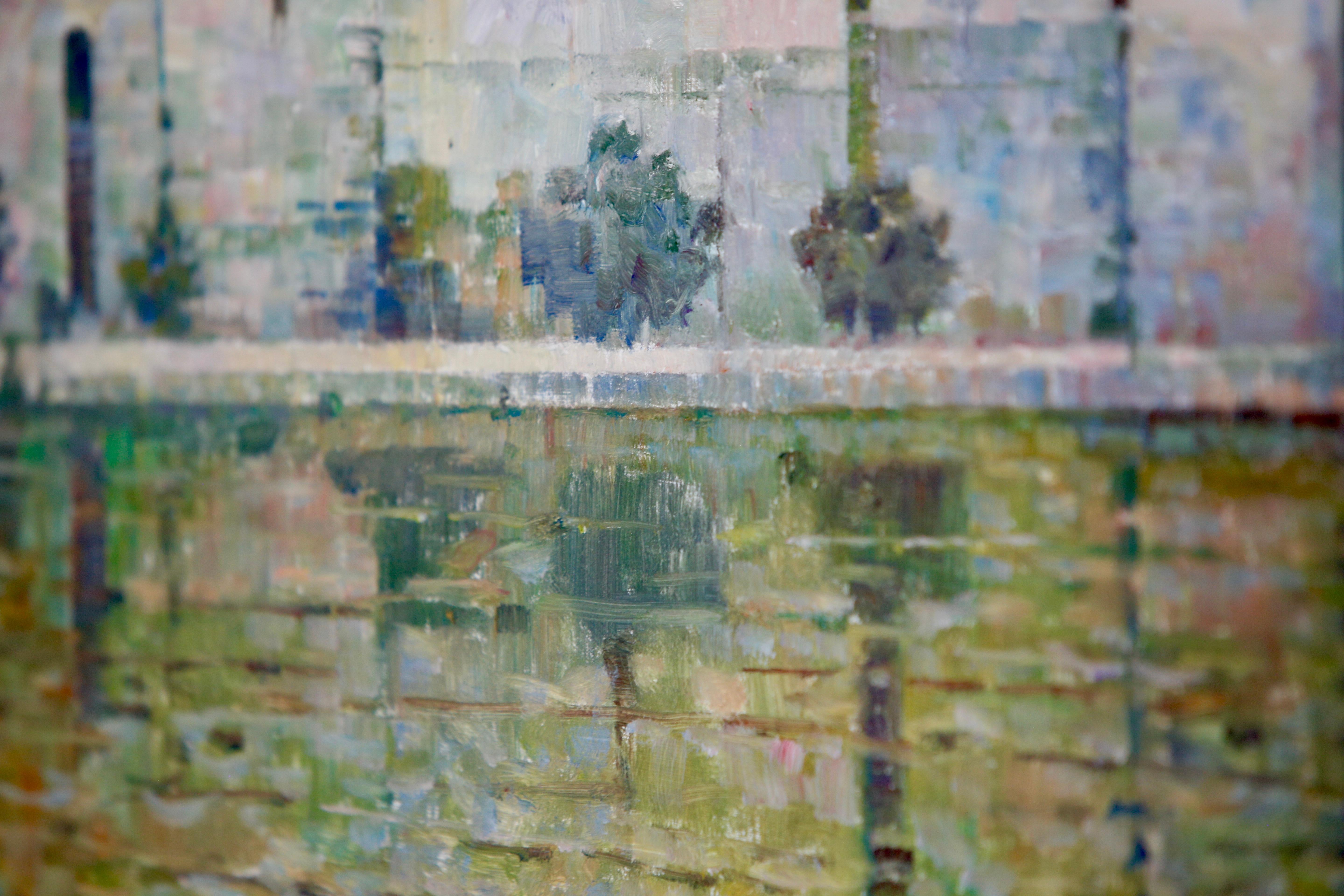 Donald Plenderleith Paisaje británico de Villeneuve-sur-Lot Francia Impresionista en venta 9