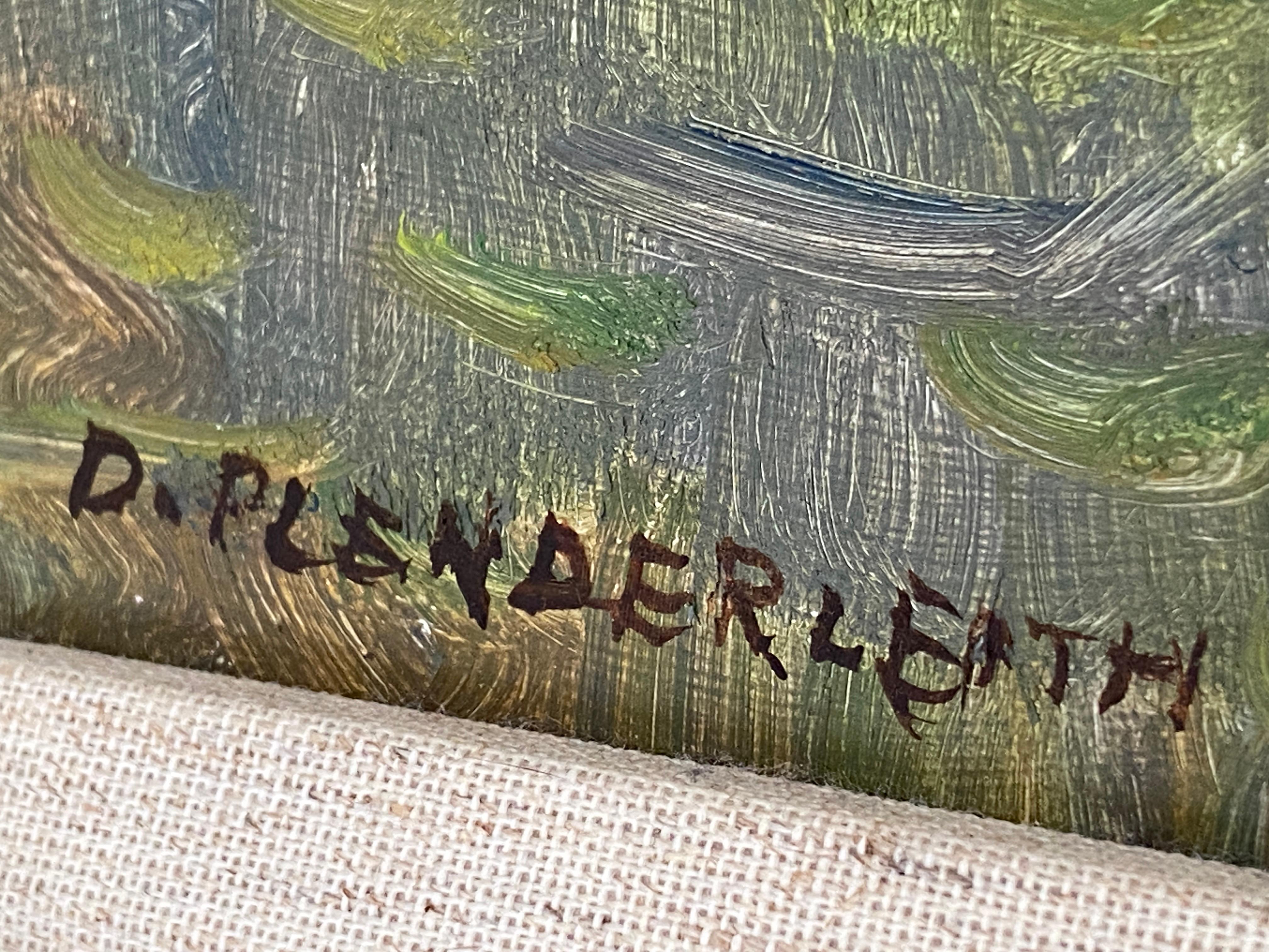 Donald Plenderleith Paisaje británico de Villeneuve-sur-Lot Francia Impresionista en venta 10