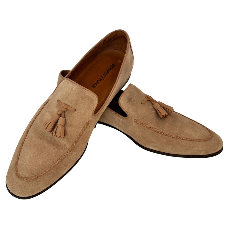 Donald Pliner Aaron Suede Tassel Loafers Size US 10 For Sale  display picture 1