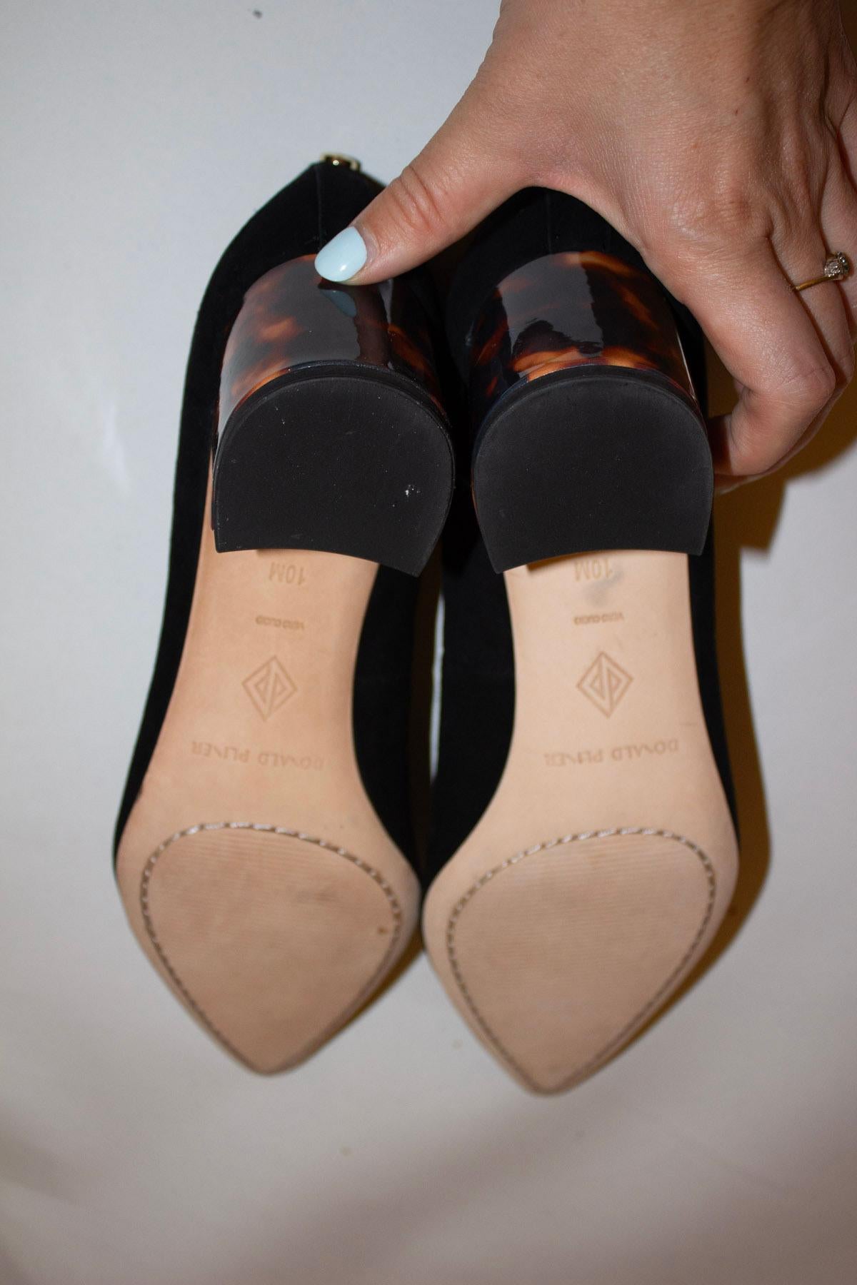 Women's Donald Pliner  Shoes with Tortoise Shell Heels For Sale