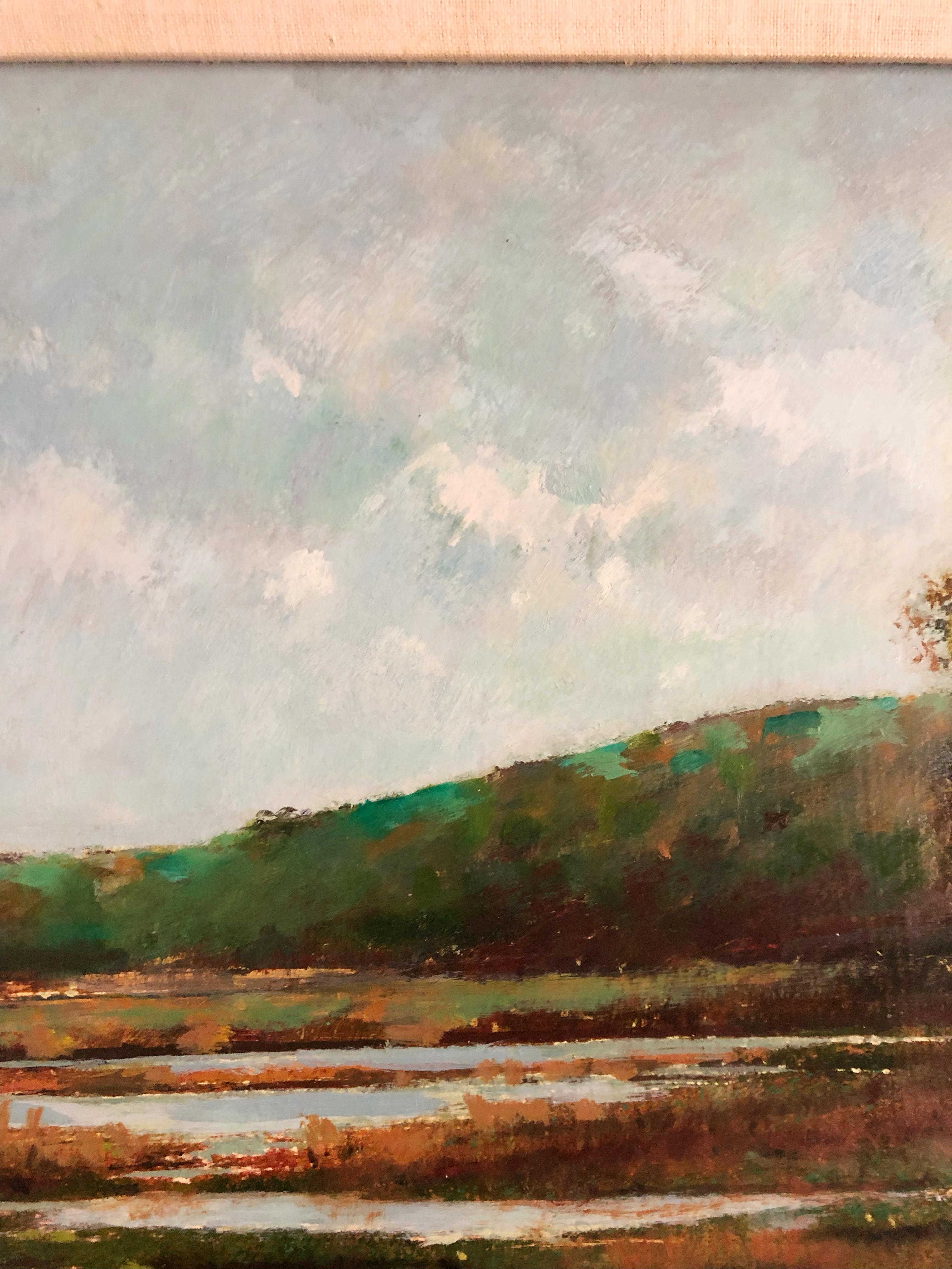 Erntezeit auf dem Bauernhof (Realismus), Painting, von Donald Purdy