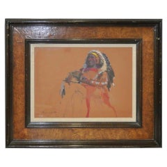 Donald "Putt" Putman "Old Chief" Original Painting, 20th Century