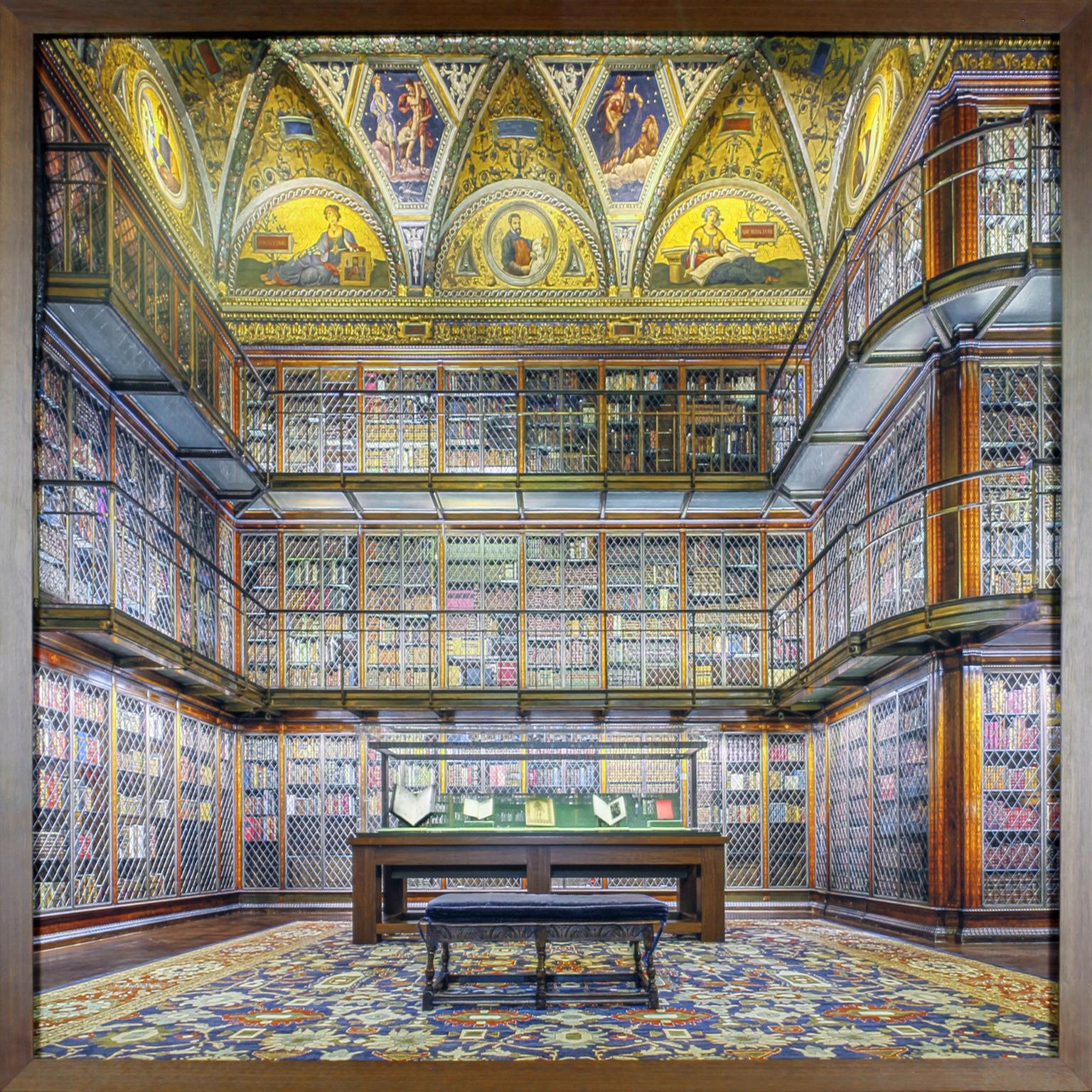 Impression photographique « Before Kindle - JP Morgan Library, NYC » de Donald R. Harivel en vente 2