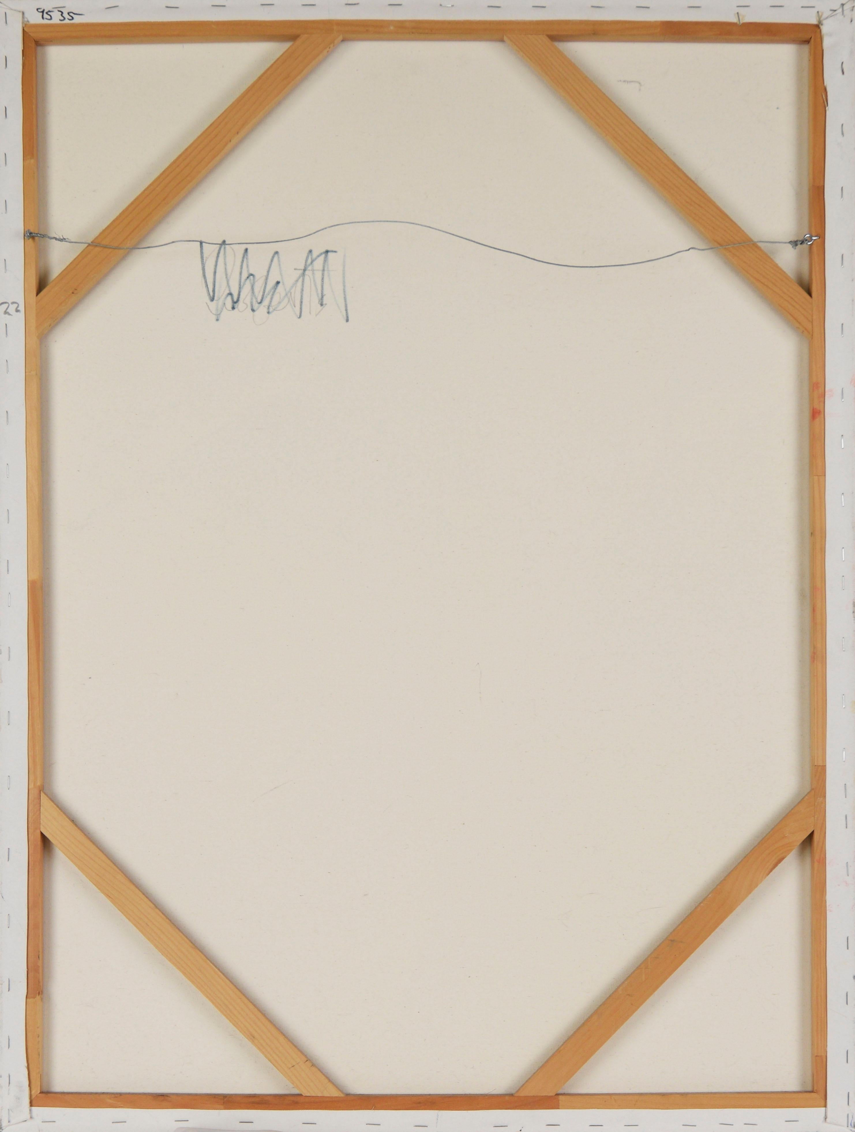 Quando il rosso incontra il giallo - Astratto originale nello stile di Diebenkorn e Rothko in vendita 2