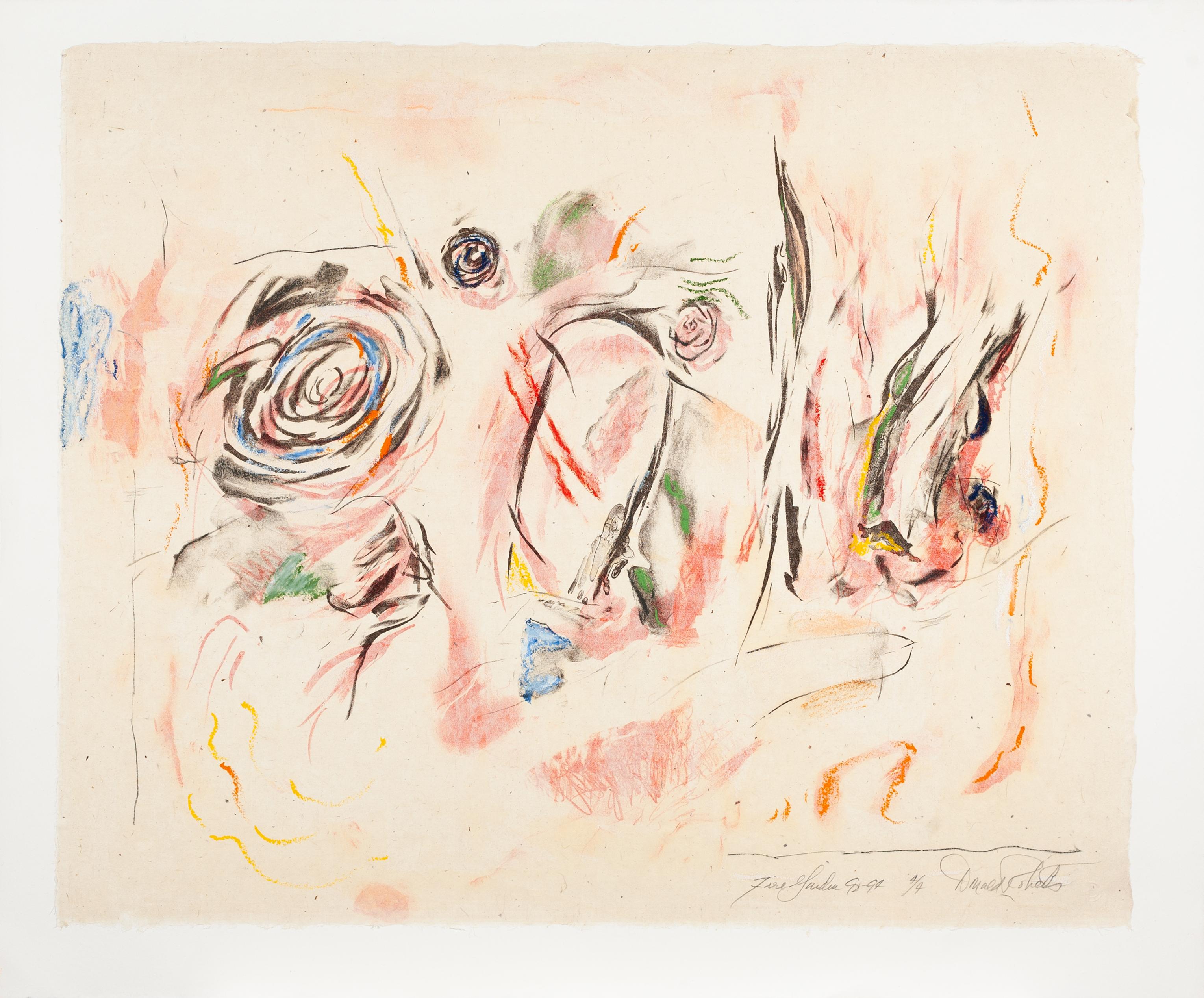 Donald Rohels Abstract Print - Fire Garden